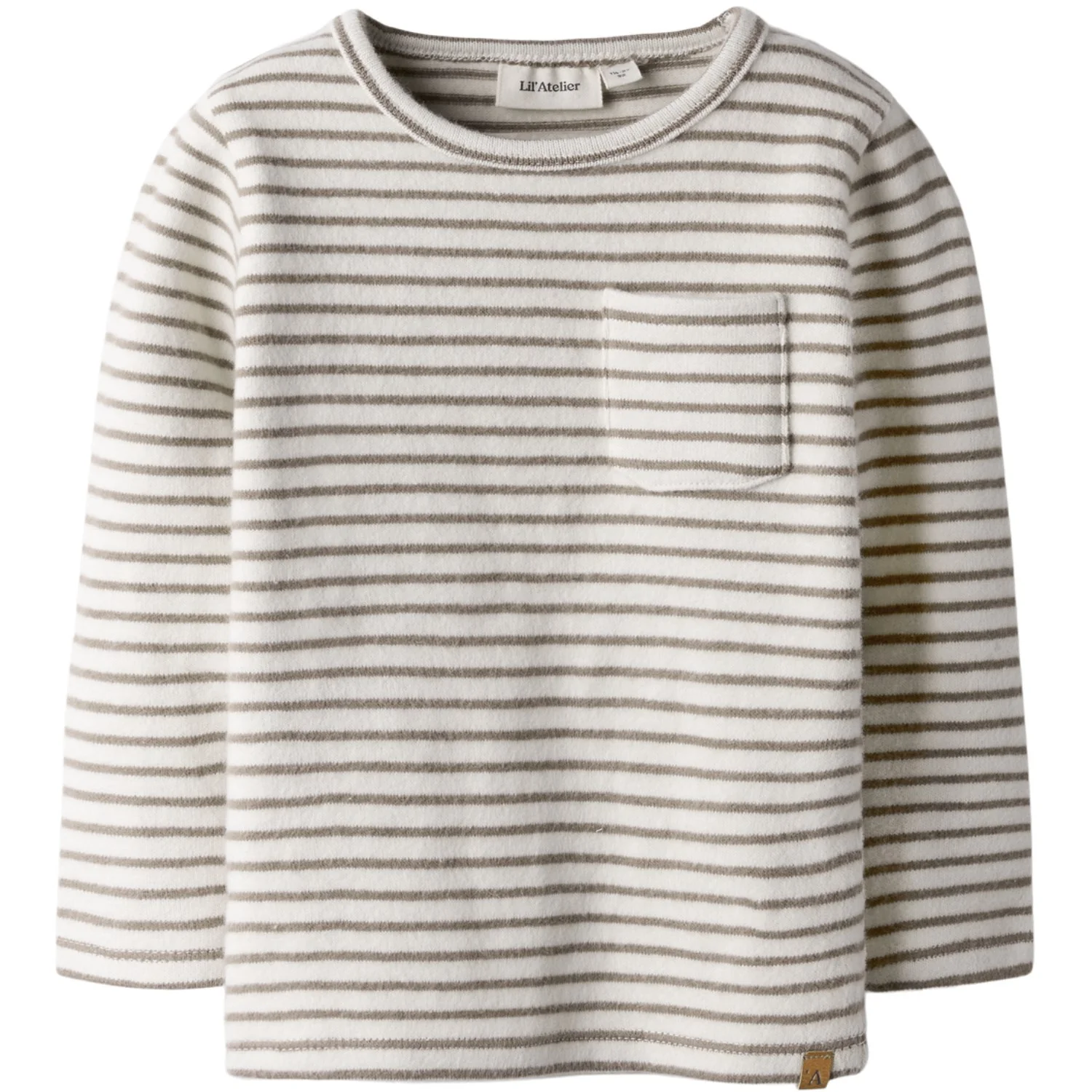 Lil'Atelier Turtledove Sepia Tint Nmmthoro Jen Ls Slim Top Lil
