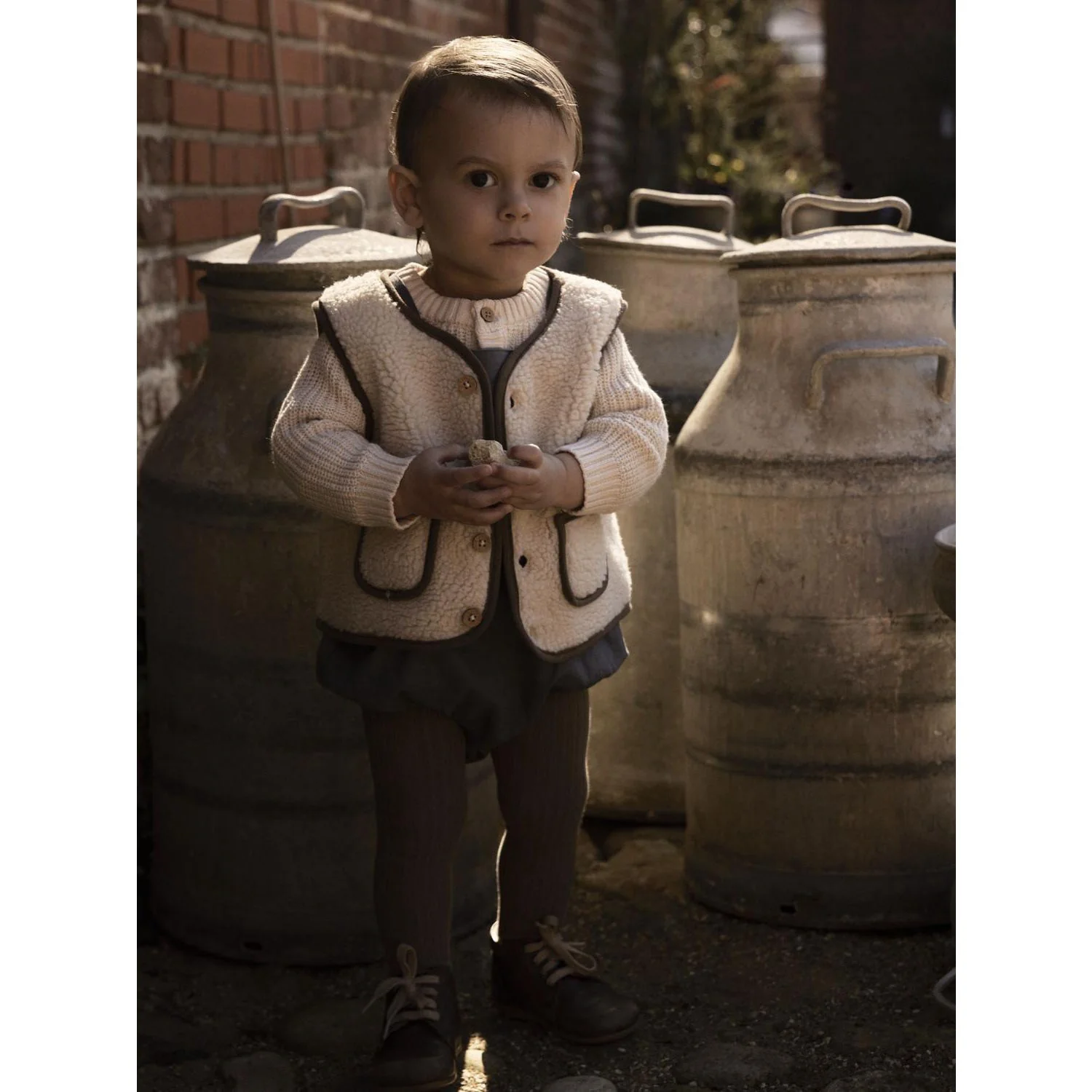 Lil'Atelier Turtledove Shitake Nbnlajo Loose Vest Lil - Image 2