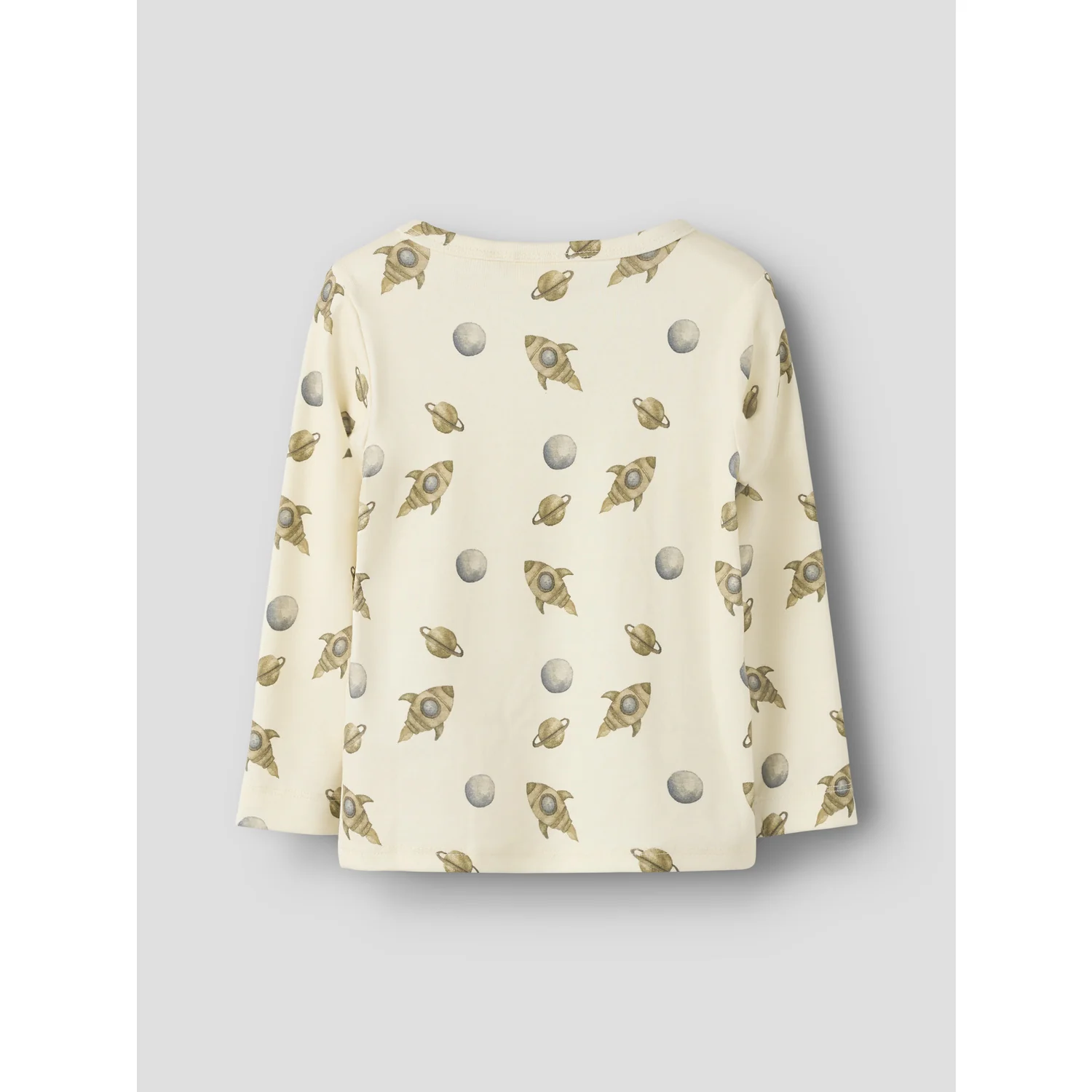 Lil'Atelier Turtledove Space Nmmlayo Geo Ls Slim Top Lil - Image 3