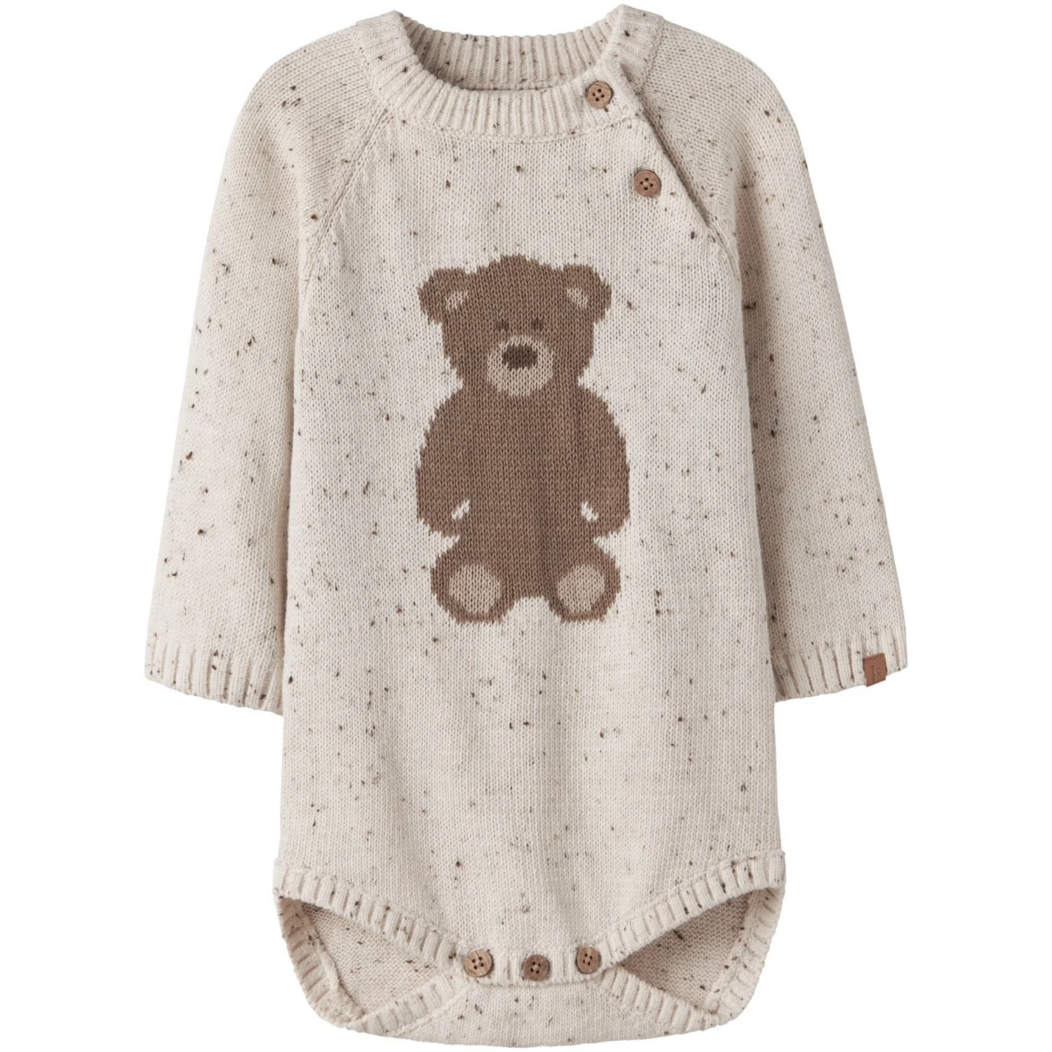 Lil'Atelier Turtledove Teddy Nbngalto Ria Ls Knit Body Lil