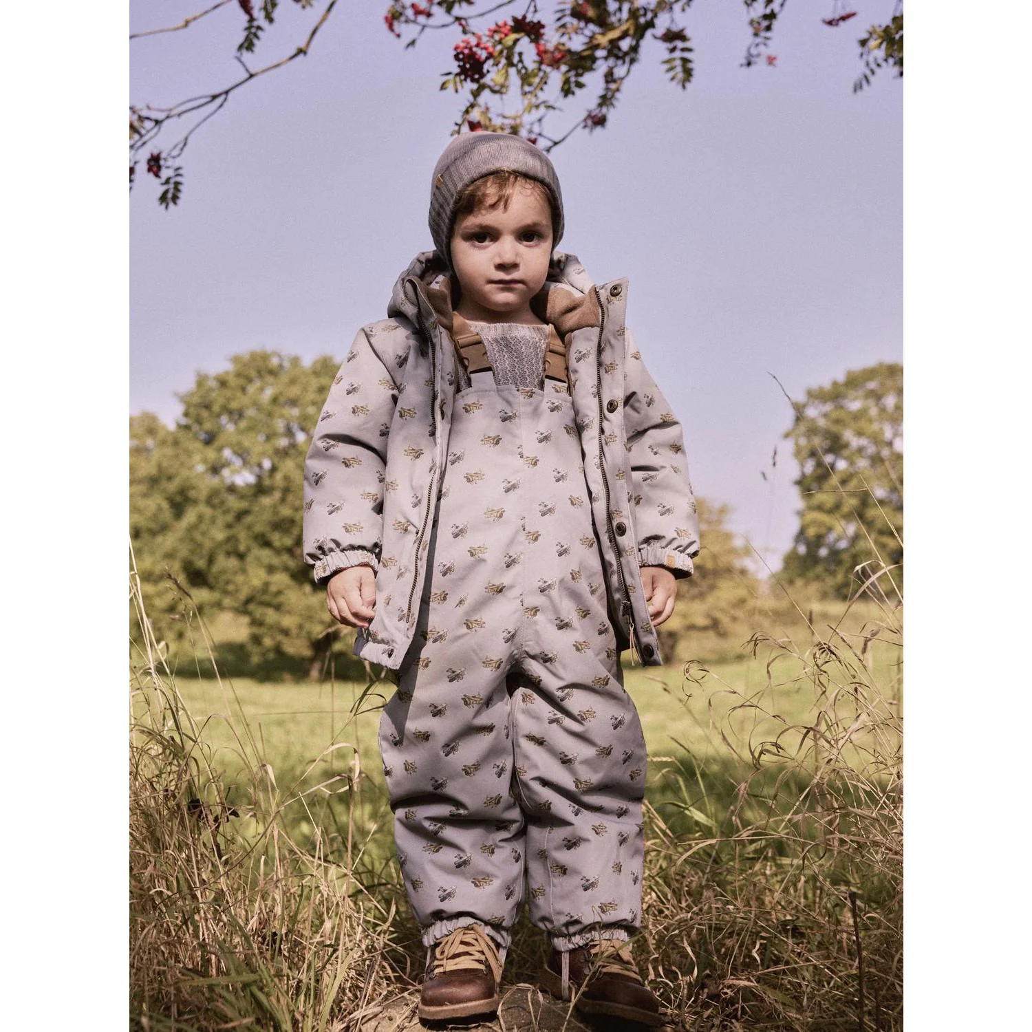 Lil'Atelier Ultimate Grey Airplanes Nmmlasnow10 Jkt Fo Aop1 Lil - Image 2