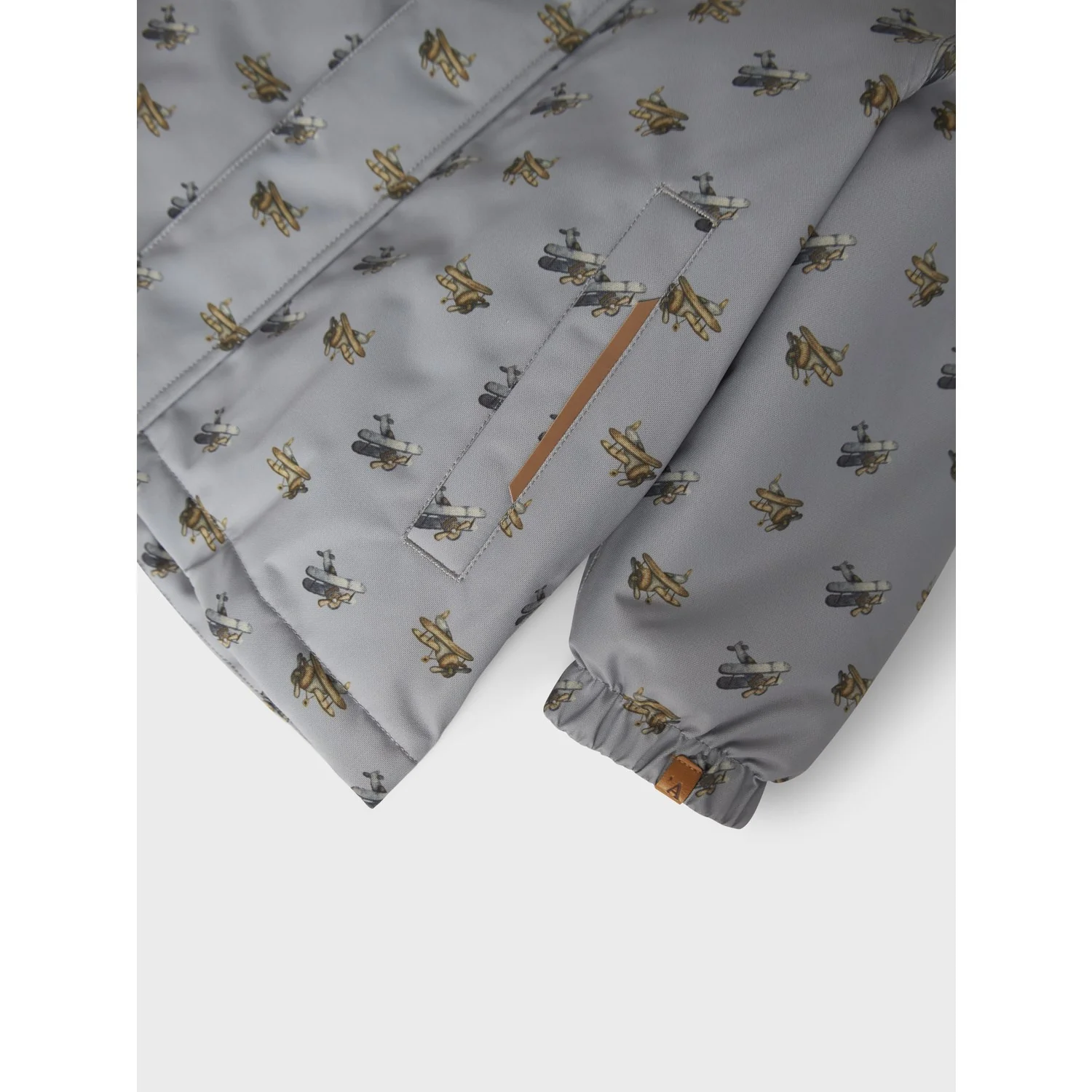 Lil'Atelier Ultimate Grey Airplanes Nmmlasnow10 Jkt Fo Aop1 Lil - Image 6