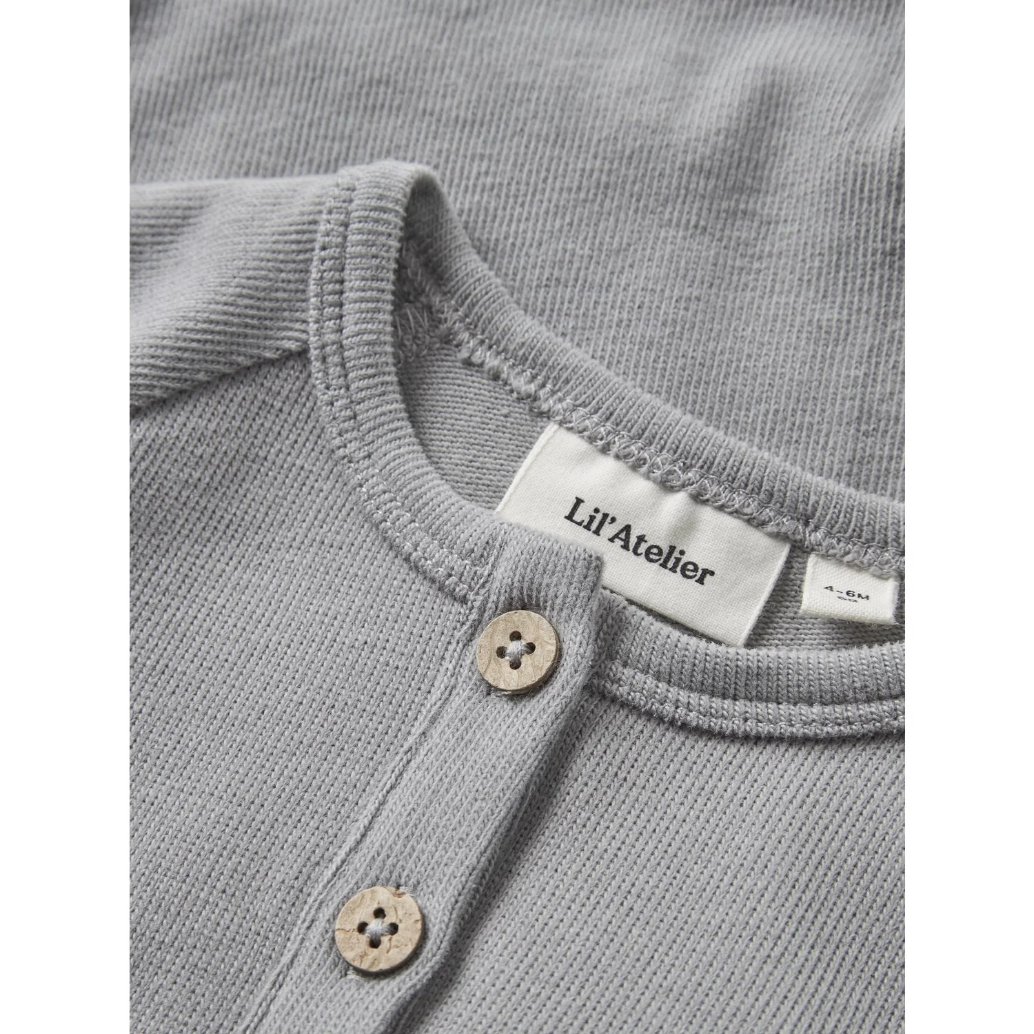 Lil'Atelier Ultimate Grey Nbmluno Ls Slim Body Lil - Image 2