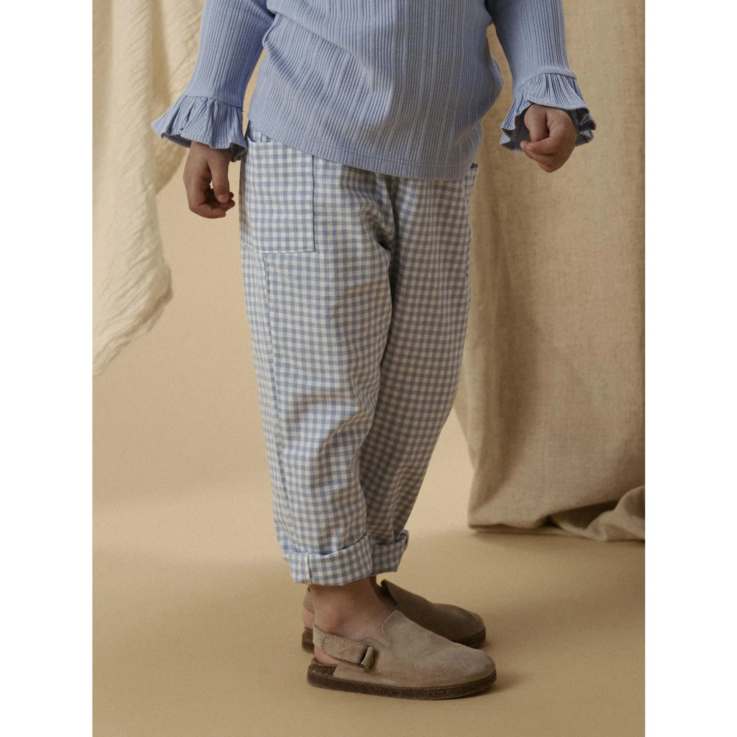 Lil'Atelier Zen Blue Nmftallula Loose Pants Lil - Image 3