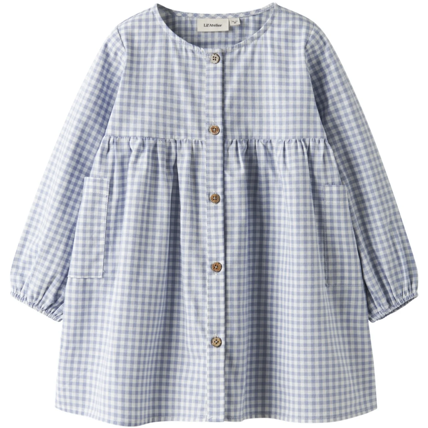 Lil'Atelier Zen Blue Nmftallula Ls Loose Dress Lil