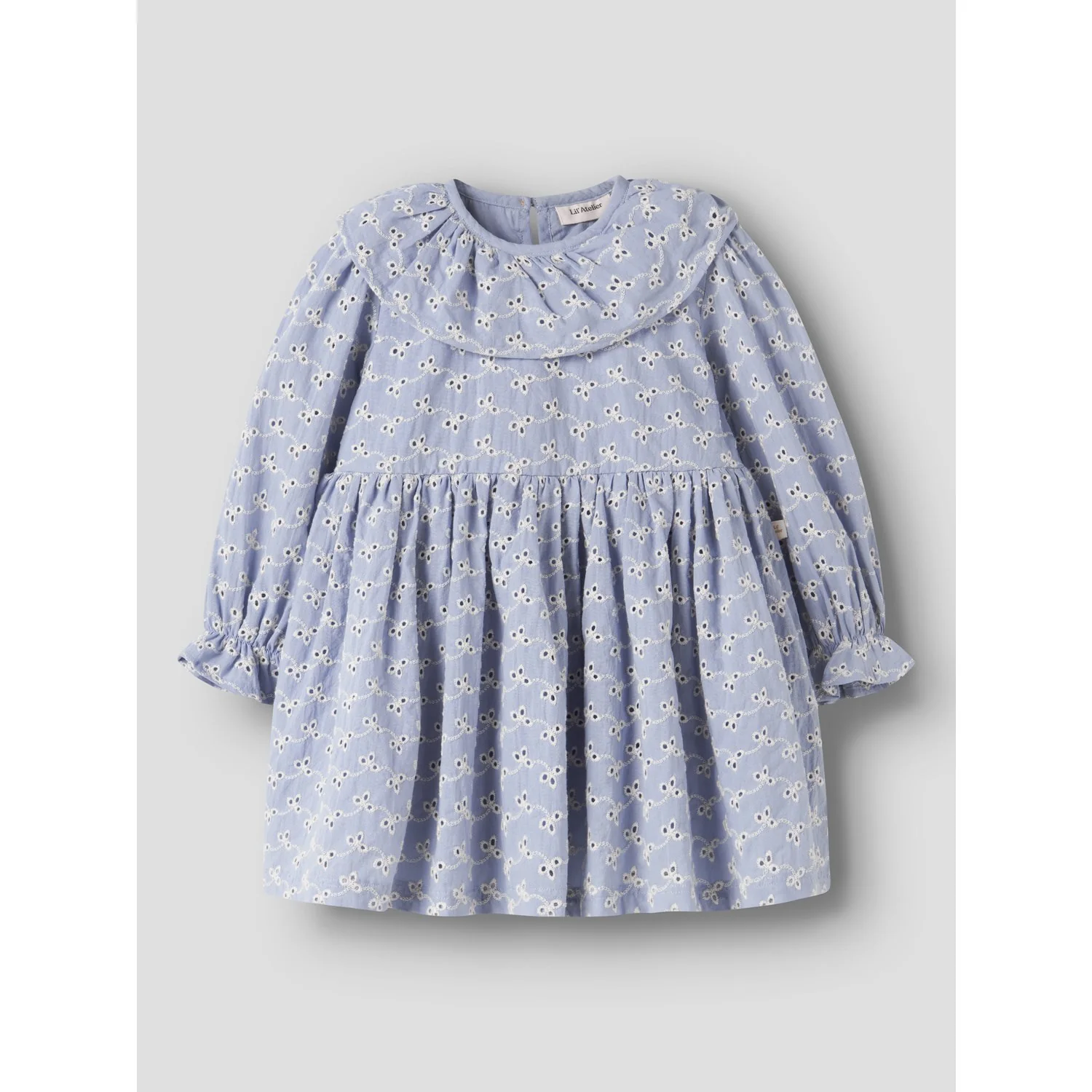 Lil'Atelier Zen Blue Nmftessie Ls Loose Dress Lil - Image 3
