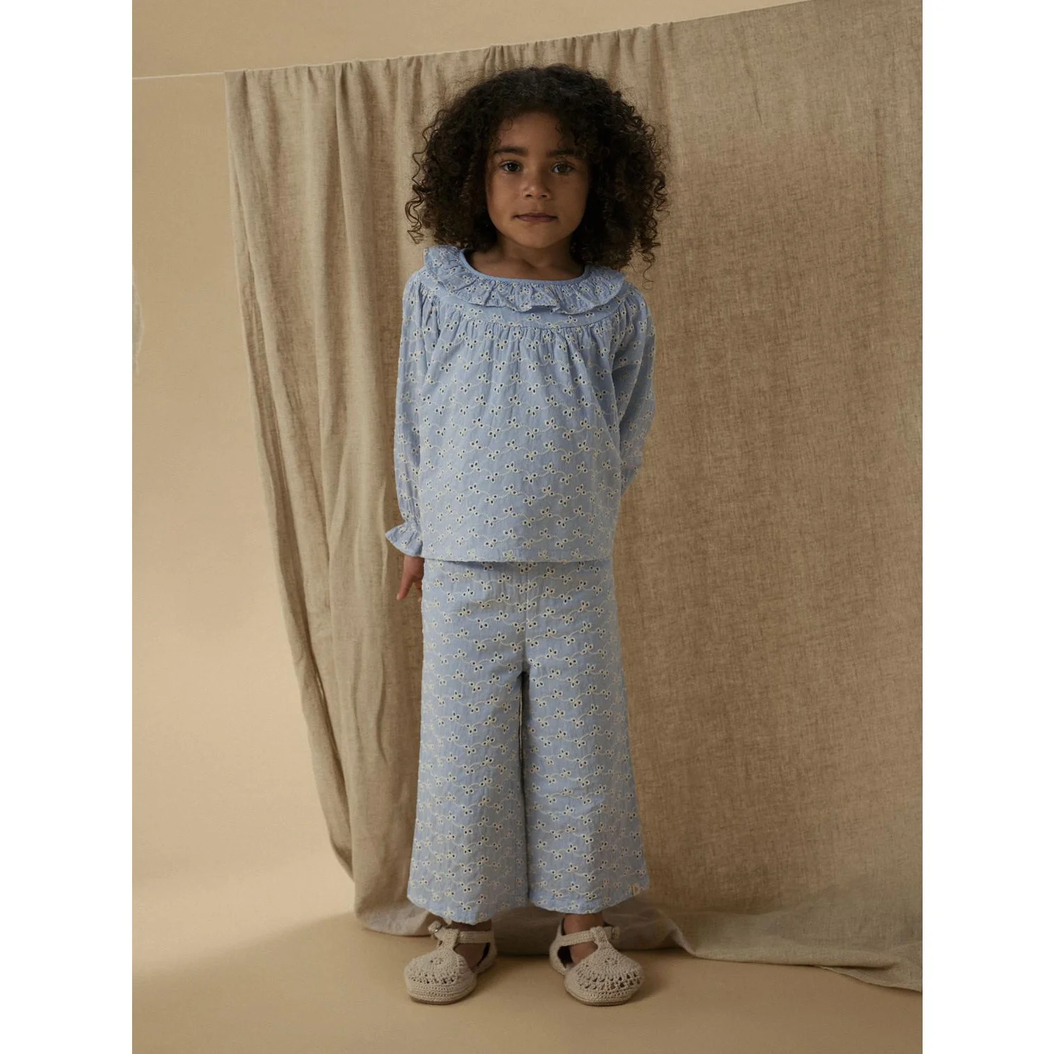 Lil'Atelier Zen Blue Nmftessie Wide Pants Lil - Image 2