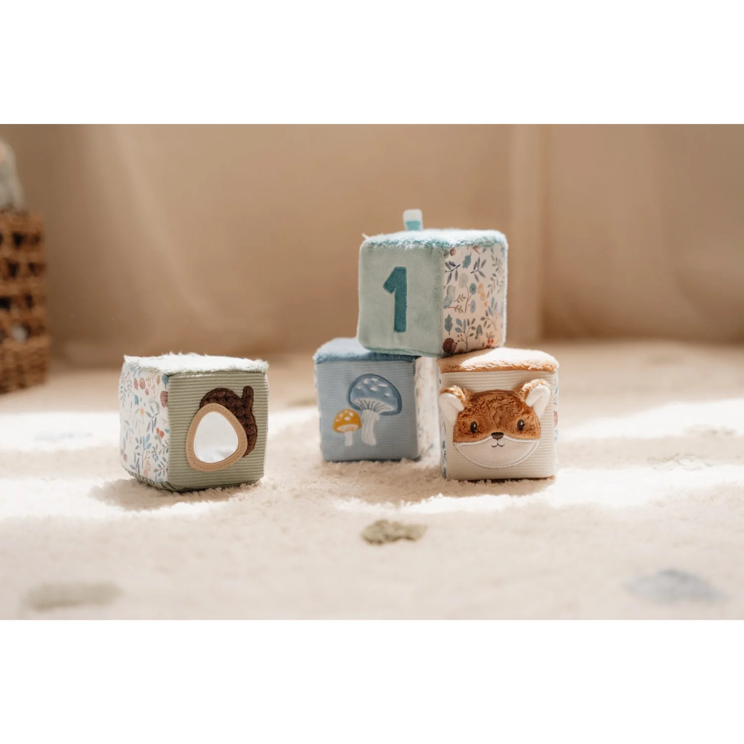 Little Dutch Forest Friends Blue Activity Cubes 4-Pack - Image 11