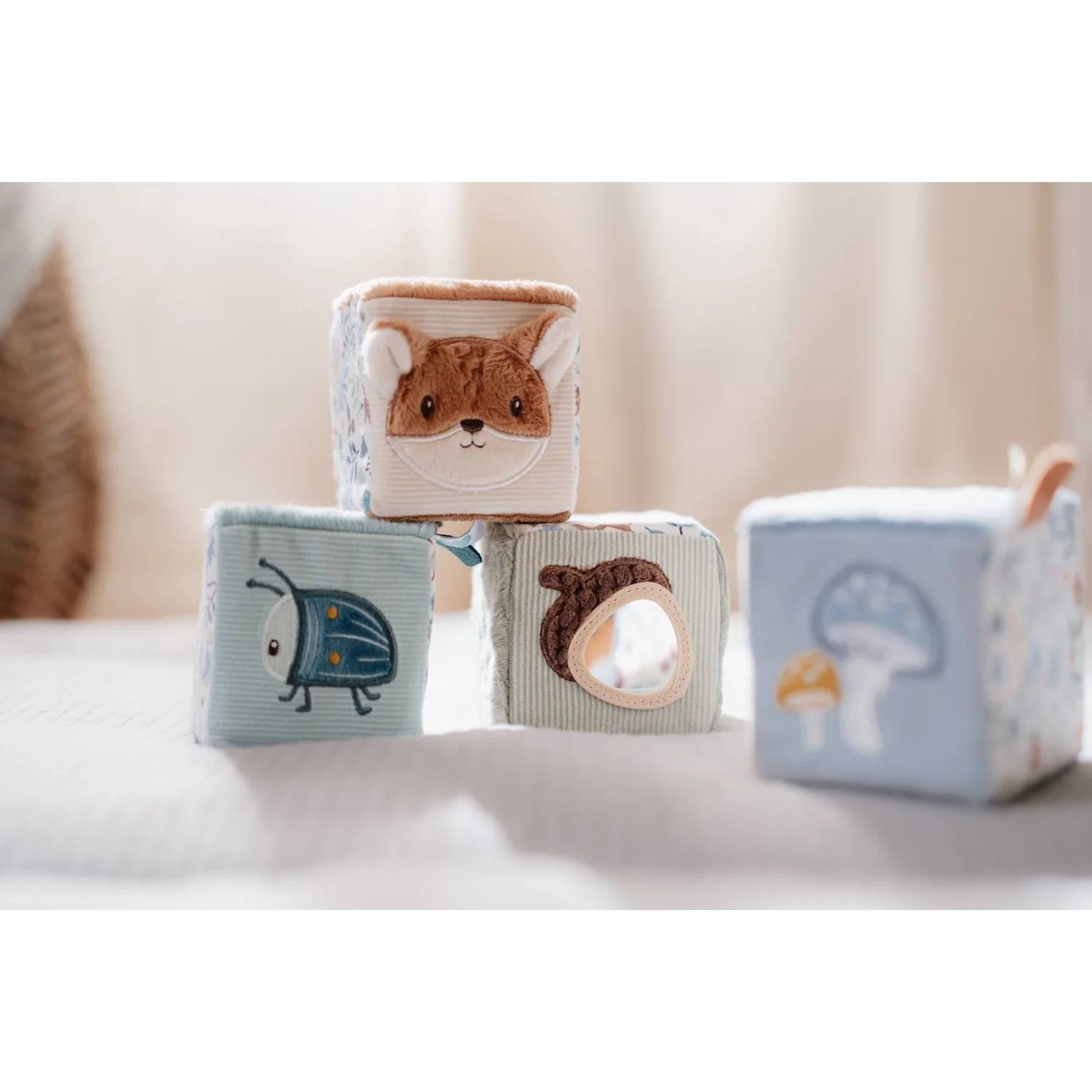 Little Dutch Forest Friends Blue Activity Cubes 4-Pack - Image 14