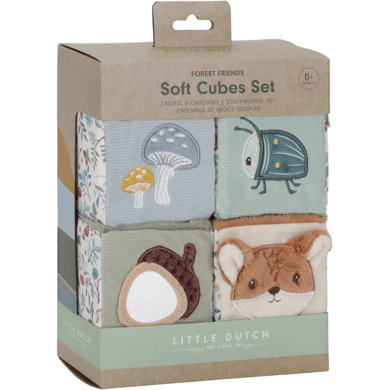 Little Dutch Forest Friends Blue Activity Cubes 4-Pack - Image 19