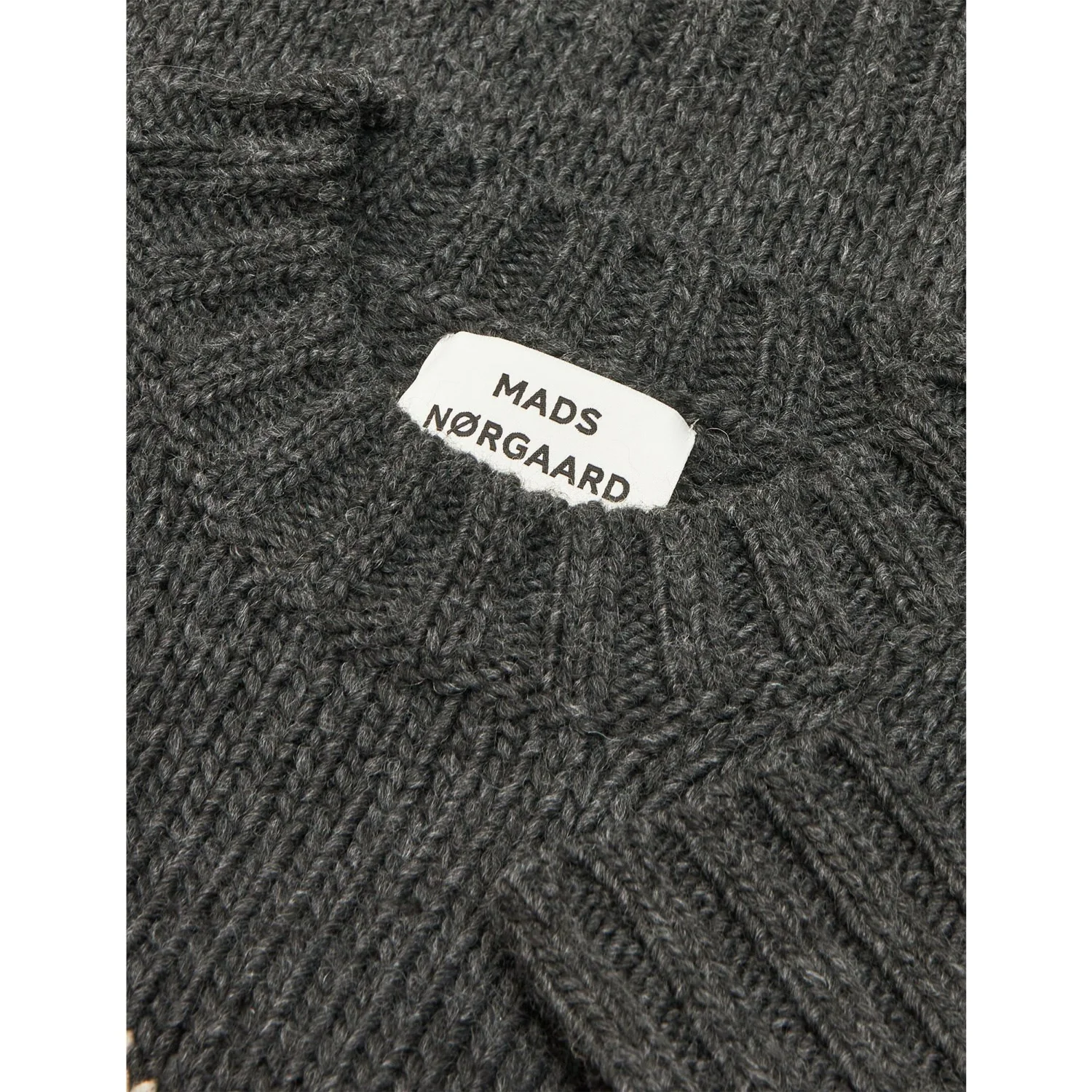 Mads Nørgaard Charcoal Melange/Nature Melang Crash Tilonina Sweater - Image 2