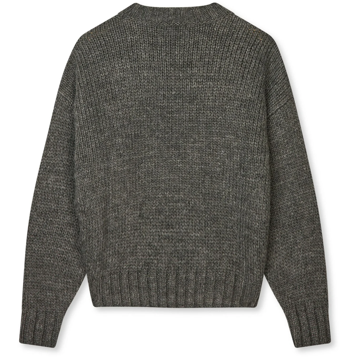 Mads Nørgaard Charcoal Melange/Nature Melang Crash Tilonina Sweater - Image 3