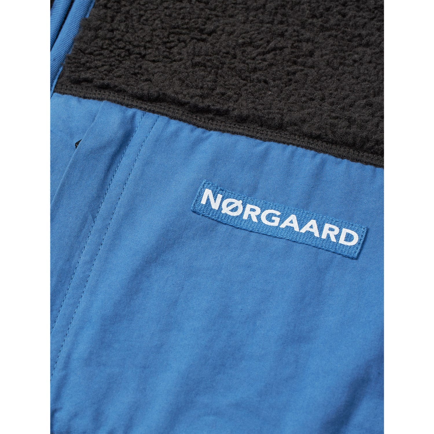 Mads Nørgaard Jet Black Teddy Fleece Jeffo Jacket - Image 3
