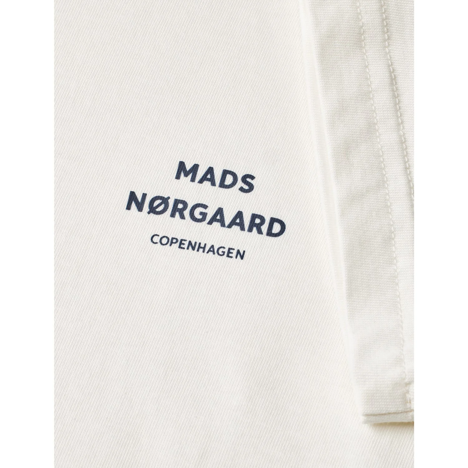Mads Nørgaard Snow White Printed Logo Thorlino Tee - Image 2