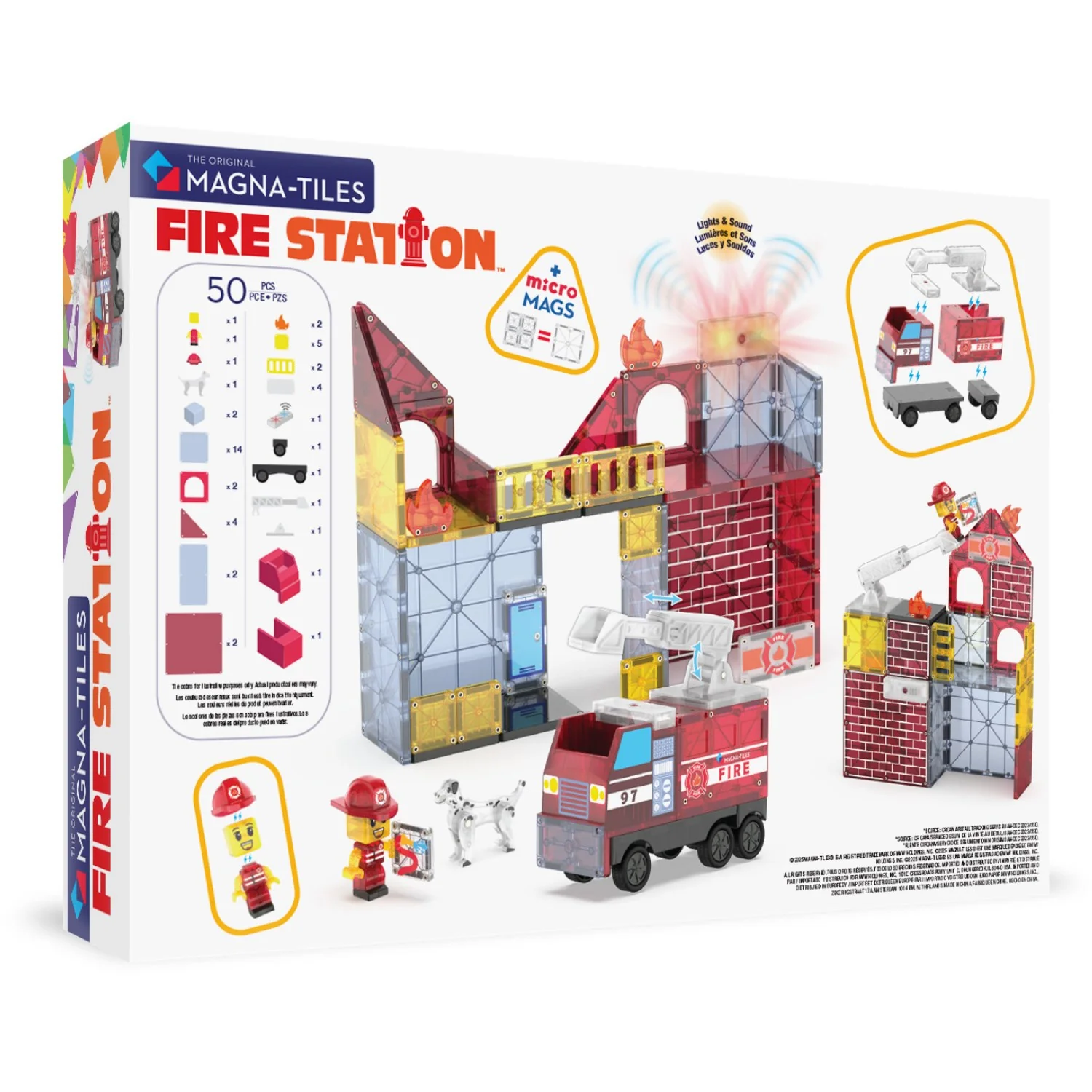 Magna-Tiles® Fire Station 50 Pcs - Image 15
