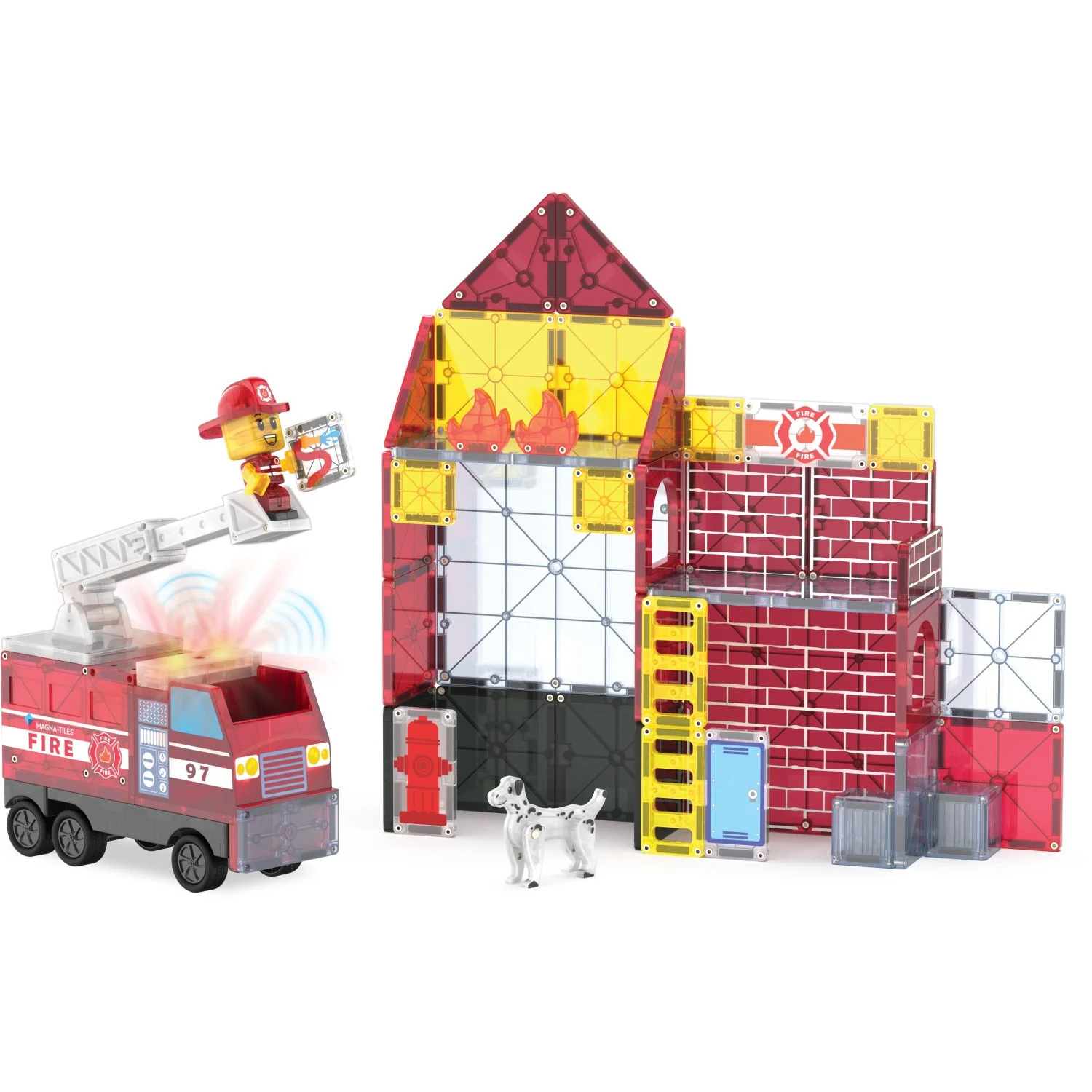 Magna-Tiles® Fire Station 50 Pcs - Image 8