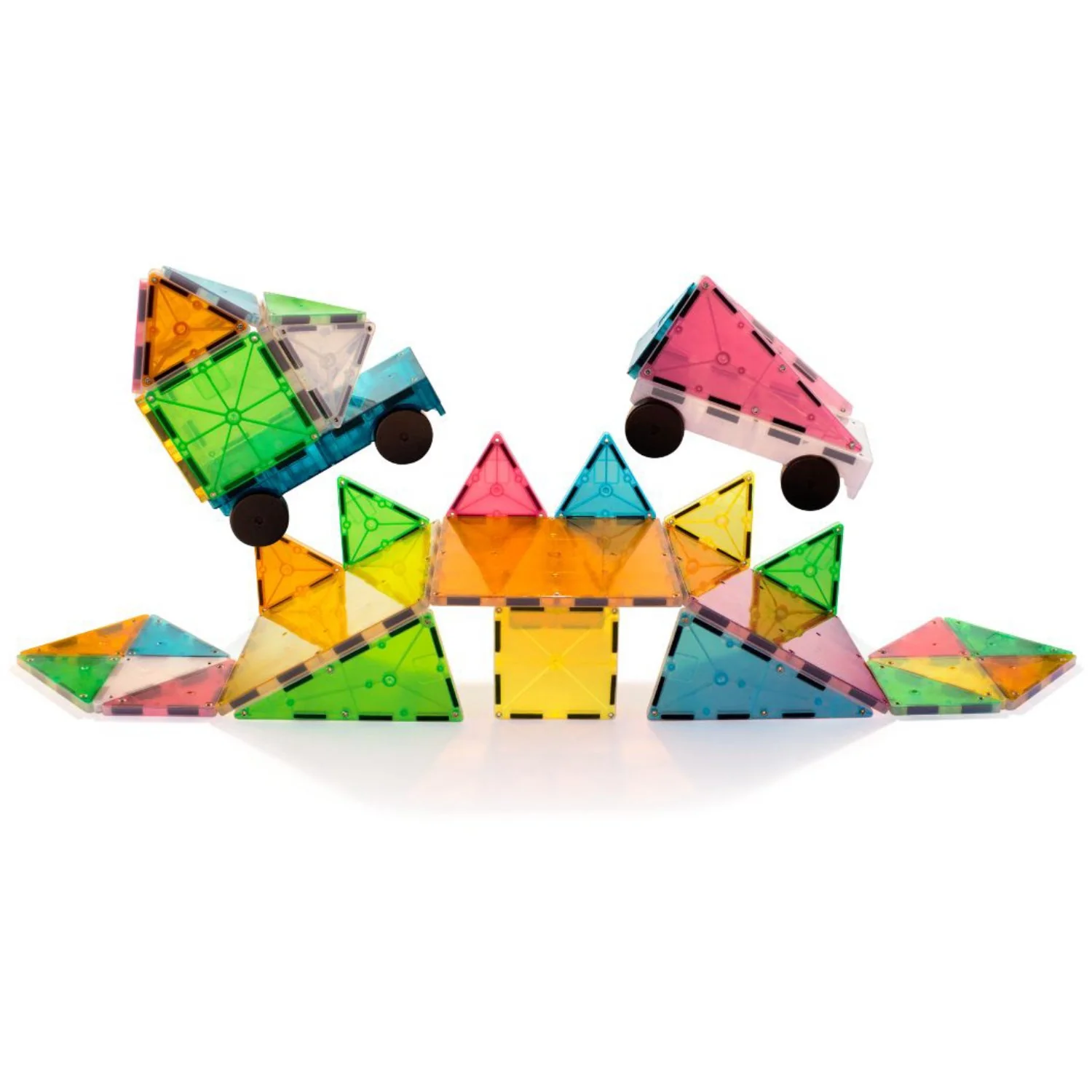 Magna-Tiles® Grand Prix Frost 50 Pcs - Image 4