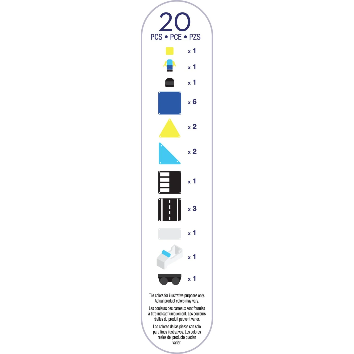 Magna-Tiles® Police Patrol 20 Pcs - Image 13