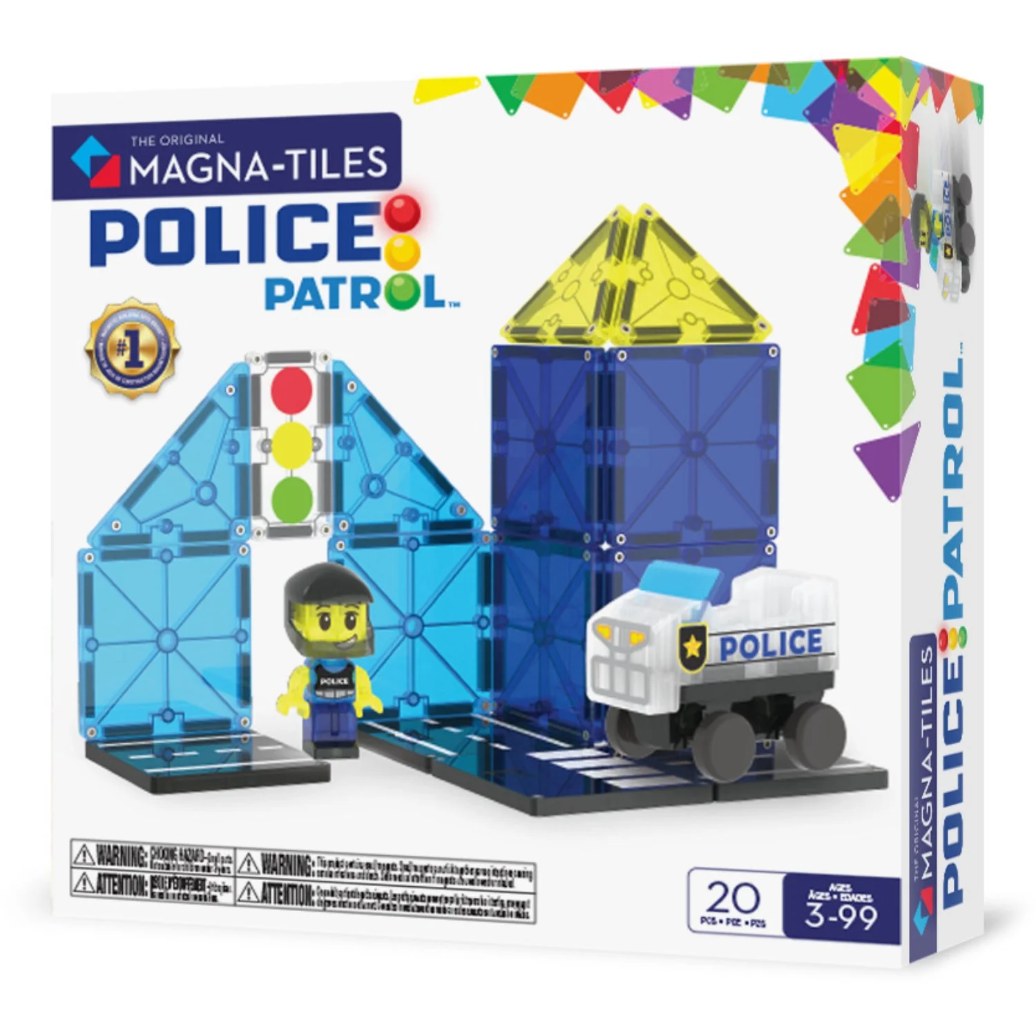 Magna-Tiles® Police Patrol 20 Pcs - Image 15