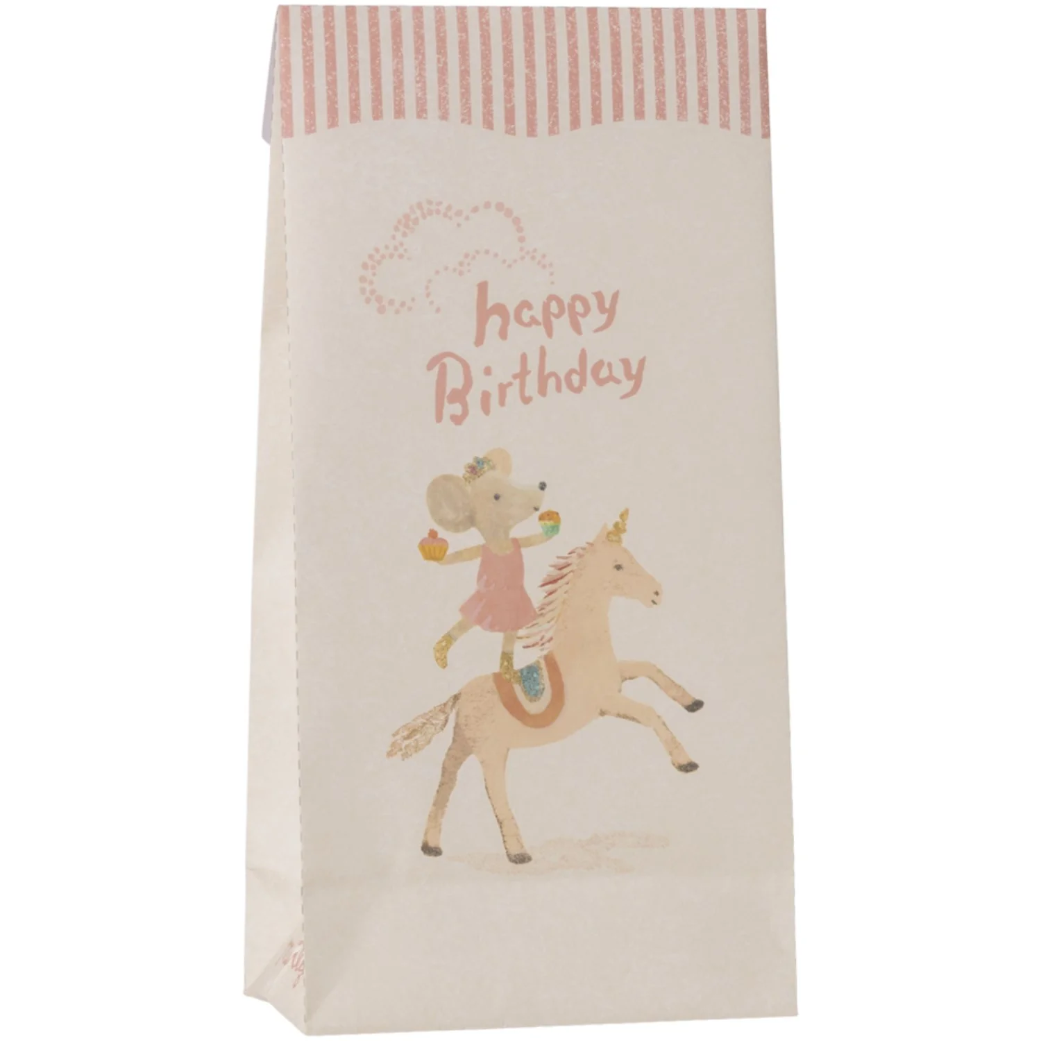 Maileg Papirspose - Happy Birthday - Unicorn, 12 Stk. - Image 2