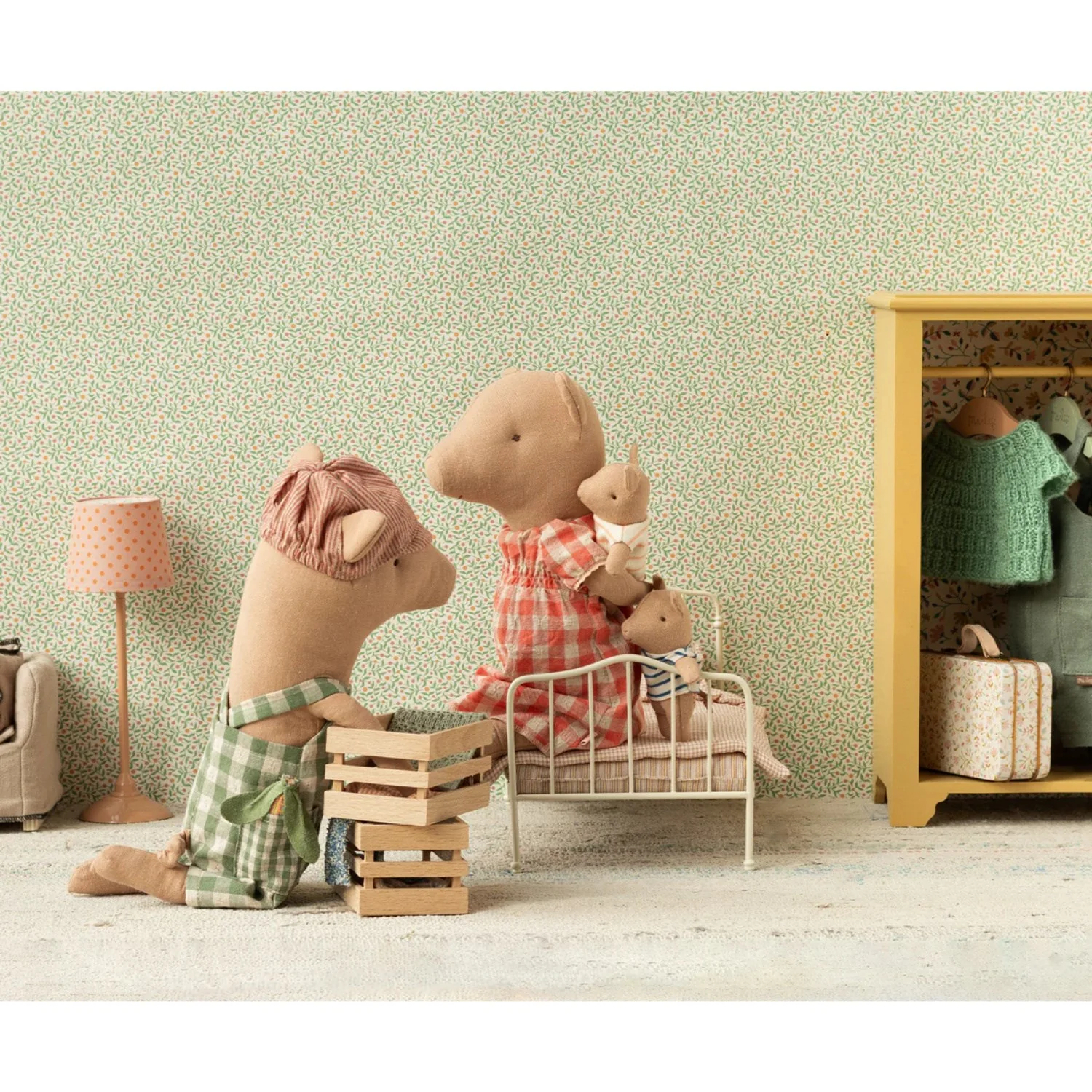 Maileg Pig in Wooden Box, Baby - Girl - Image 2