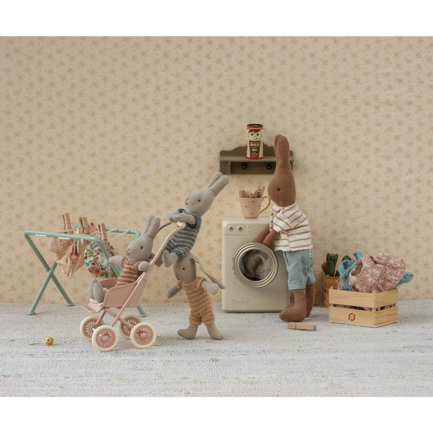 Maileg Stroller, Micro - Powder - Image 2