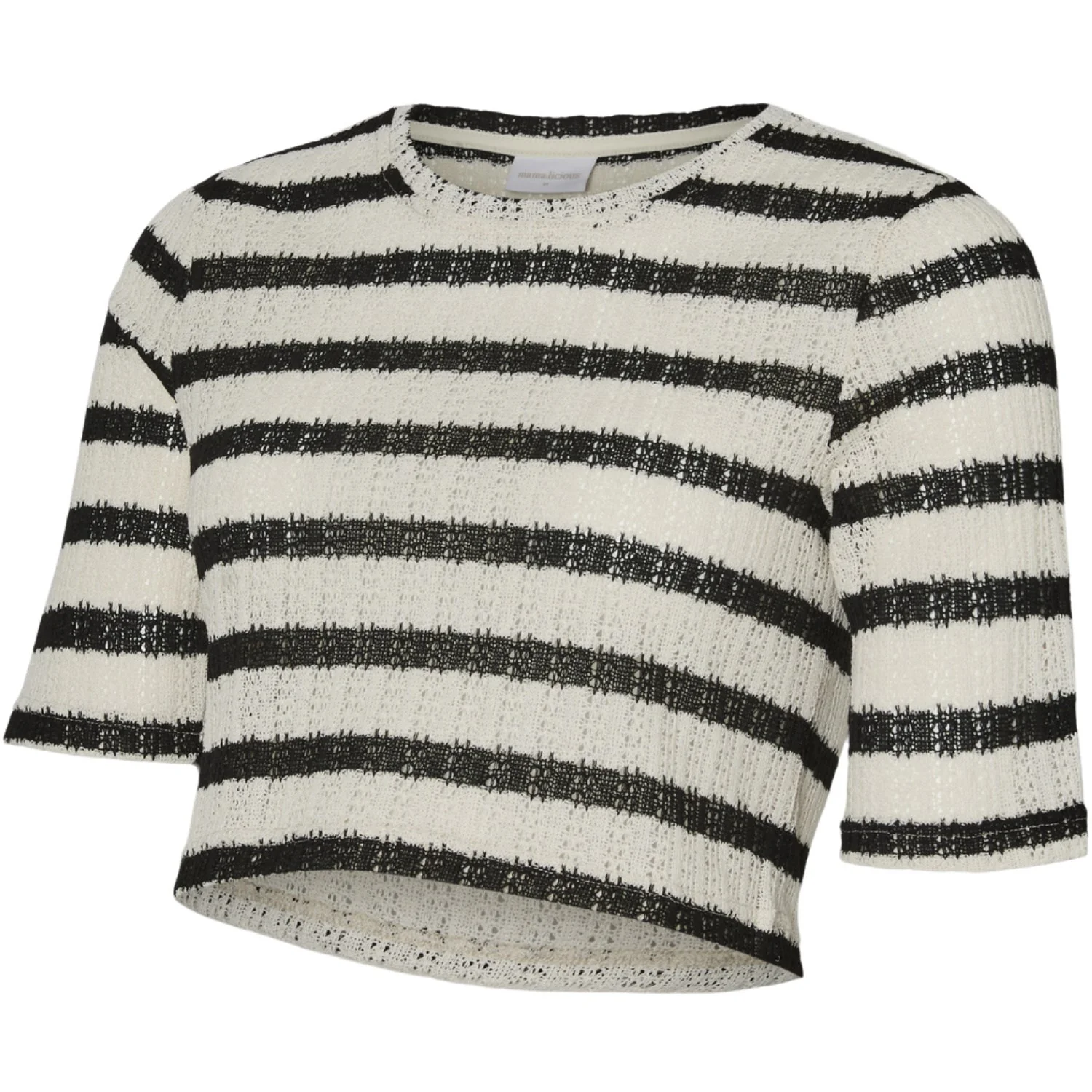 Mama;licious Birch Black Mlshayla 24 Crop Jrs Top