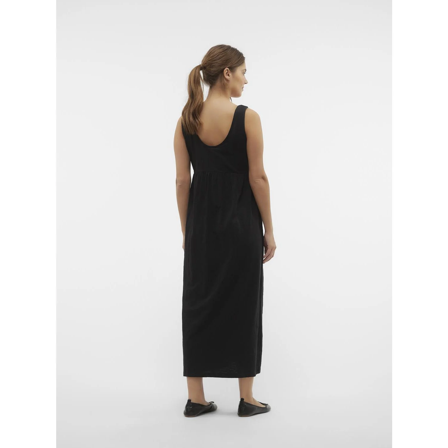 Mama;licious Black Mlevi Lia Sl Jrs Ankle Dress 2F Noos - Image 4