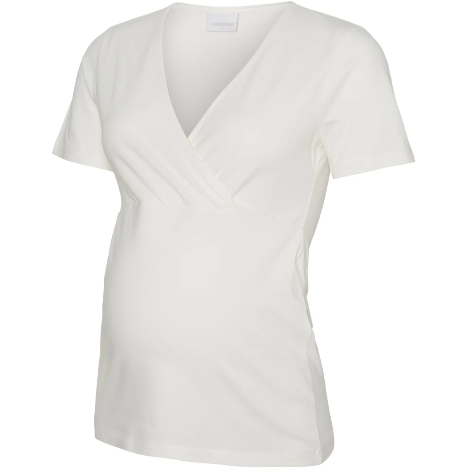 Mama;licious Black Snow White Mlkerrie Tess Ss Jrs Top 2F 2-Pack Noos - Image 2