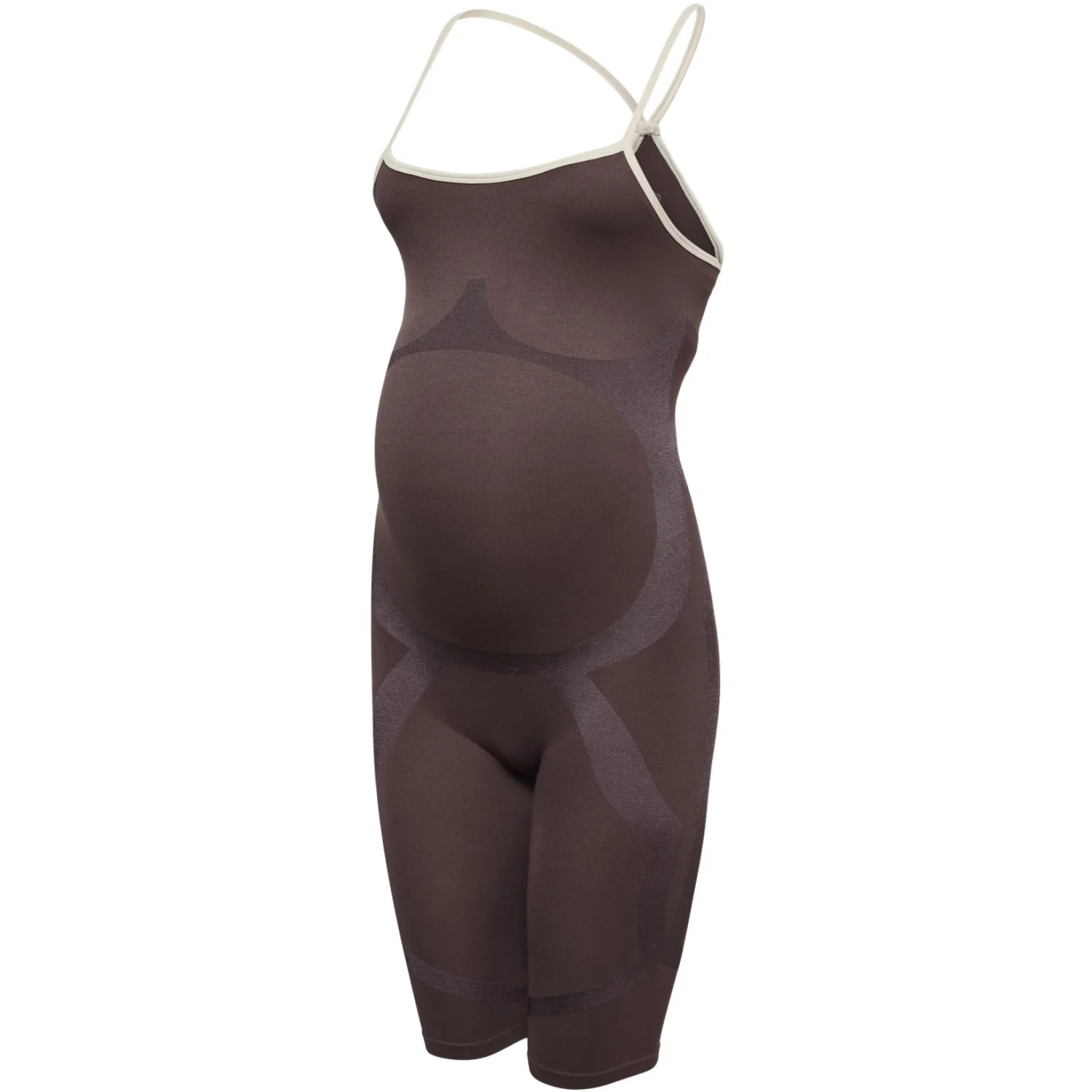 Mama;licious Hot Fudge Birch Detail Mlpaulette Color Strap Playsuit - Image 2