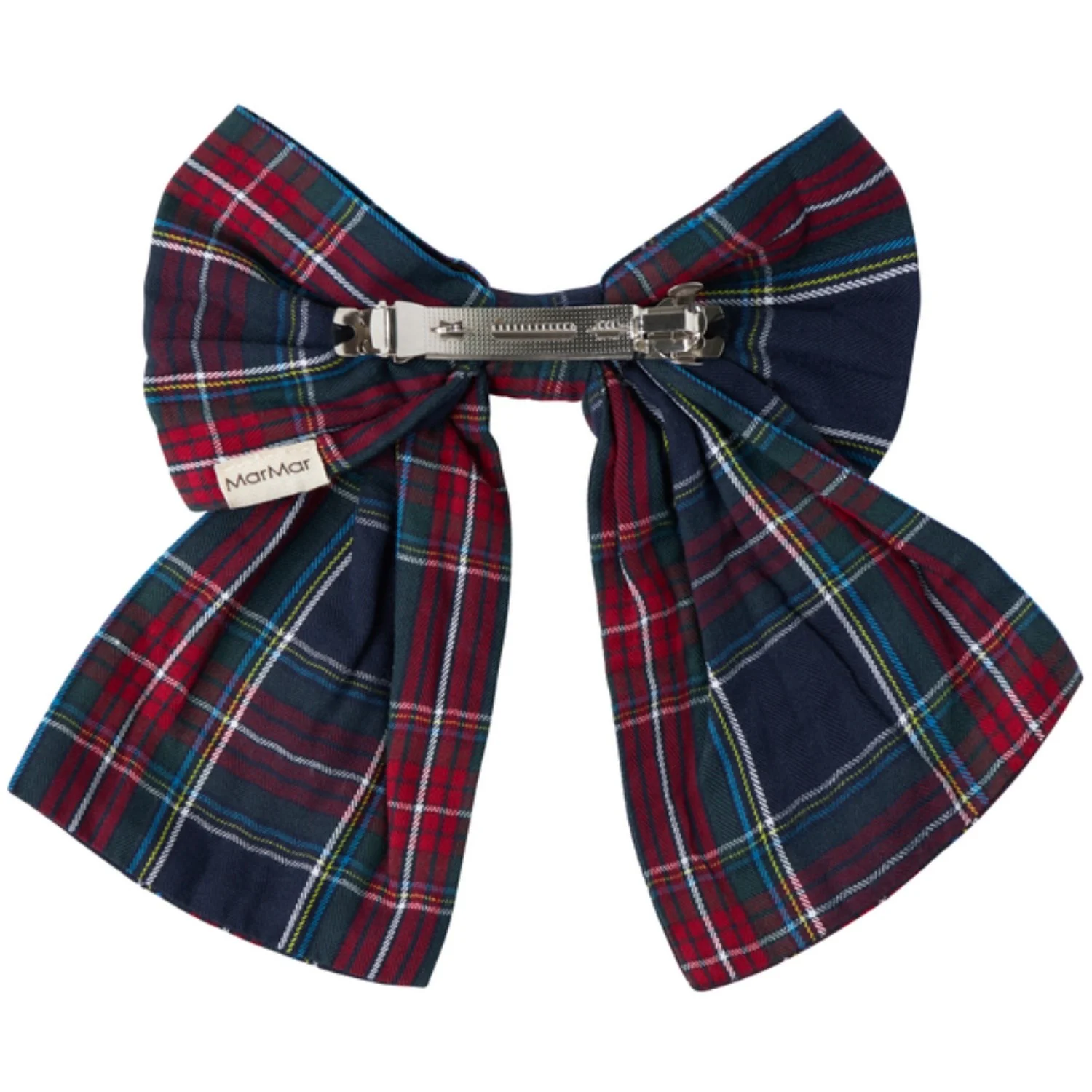 MarMar Check Pilot Navy Check Alina L Hair Bow - Image 5
