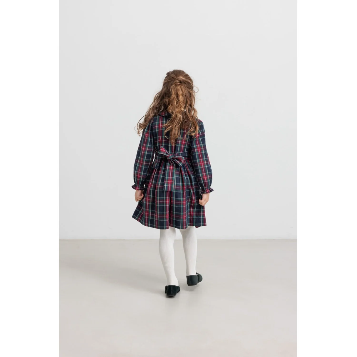 MarMar Check Pilot Navy Check Delice Dress - Image 2
