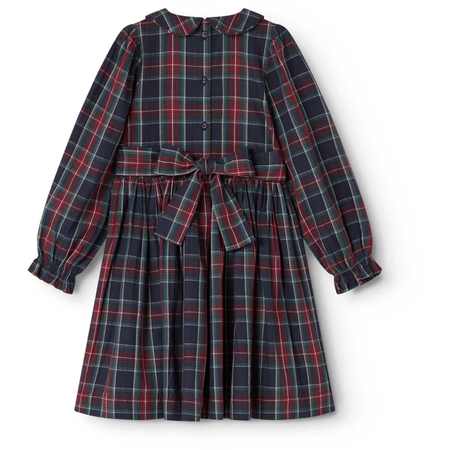 MarMar Check Pilot Navy Check Delice Dress - Image 6