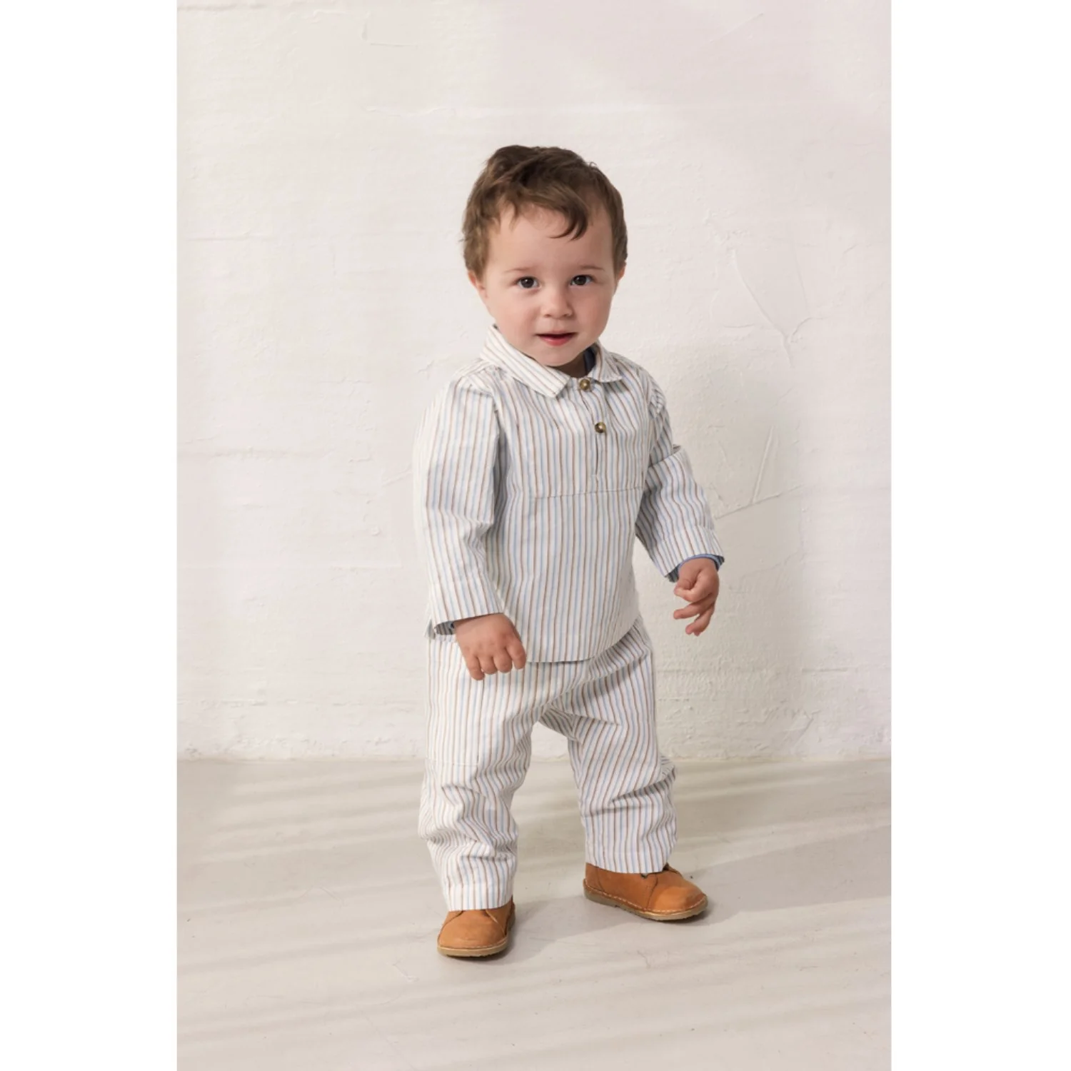 MarMar Cotton Blue Iris Stripe Panto Pants - Image 2