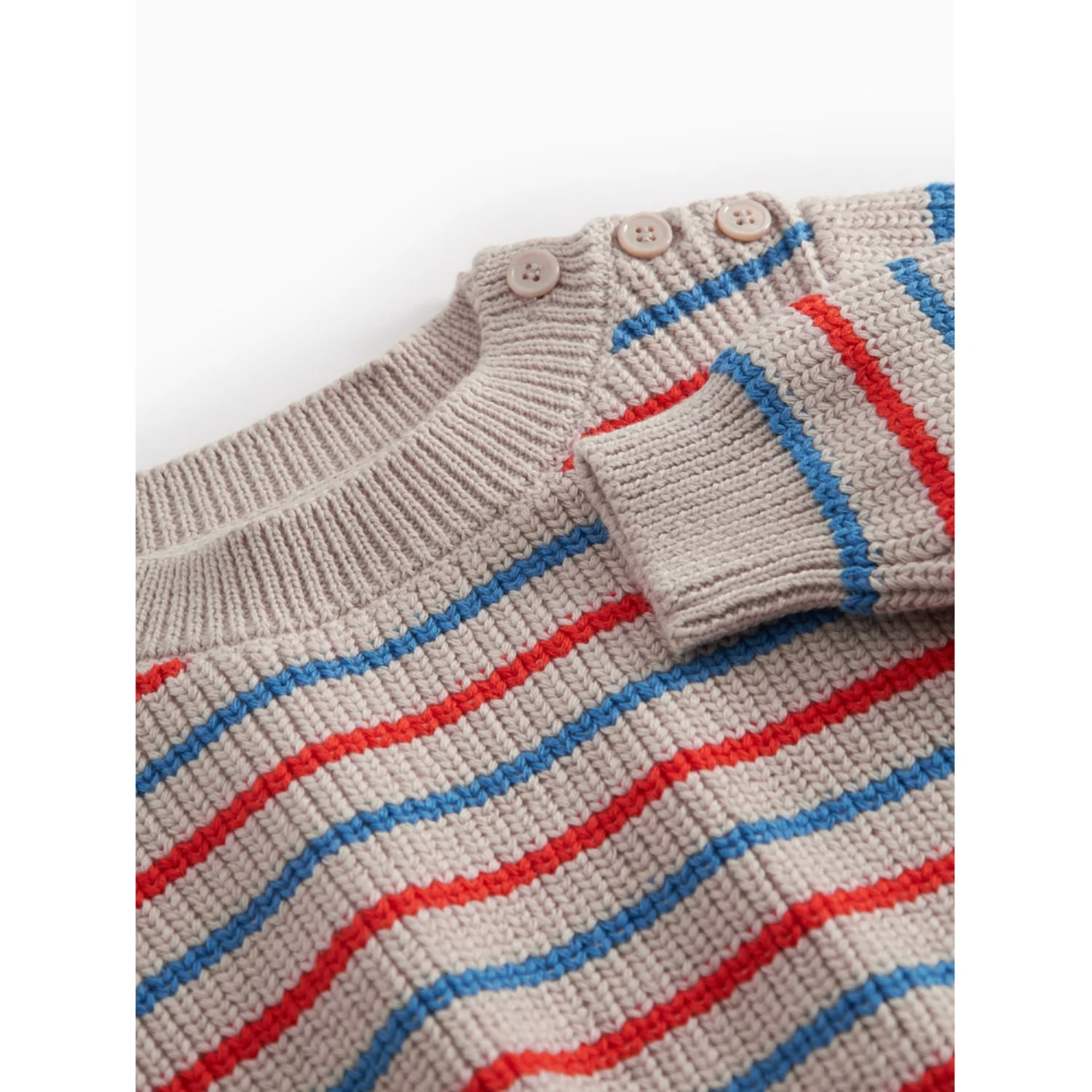 MarMar Cotton Knit EA Stripe Tomato Mix Stripe Teno B Knitted Blouse - Image 4