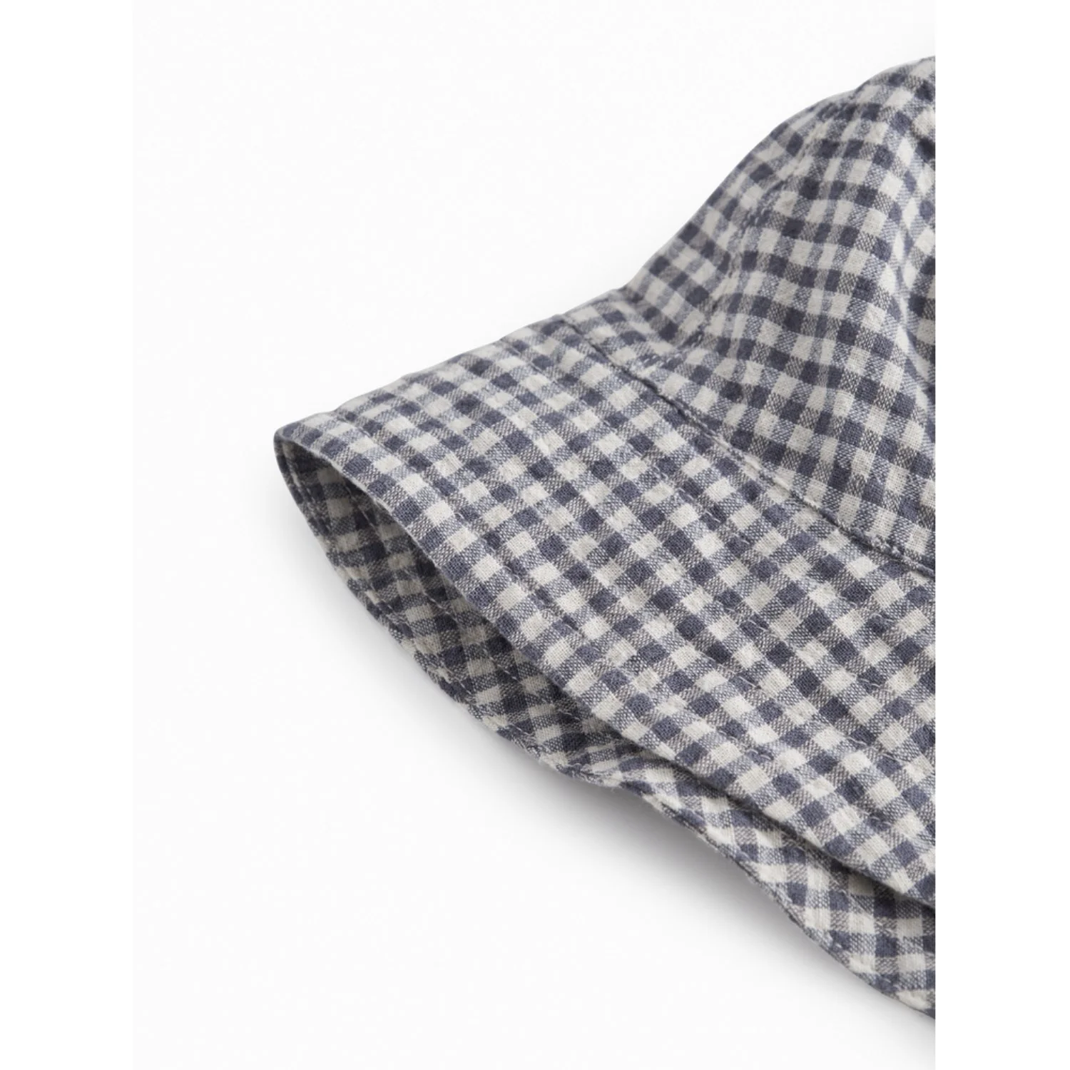 MarMar Cotton Linen Marine Check Arida Hat - Image 5