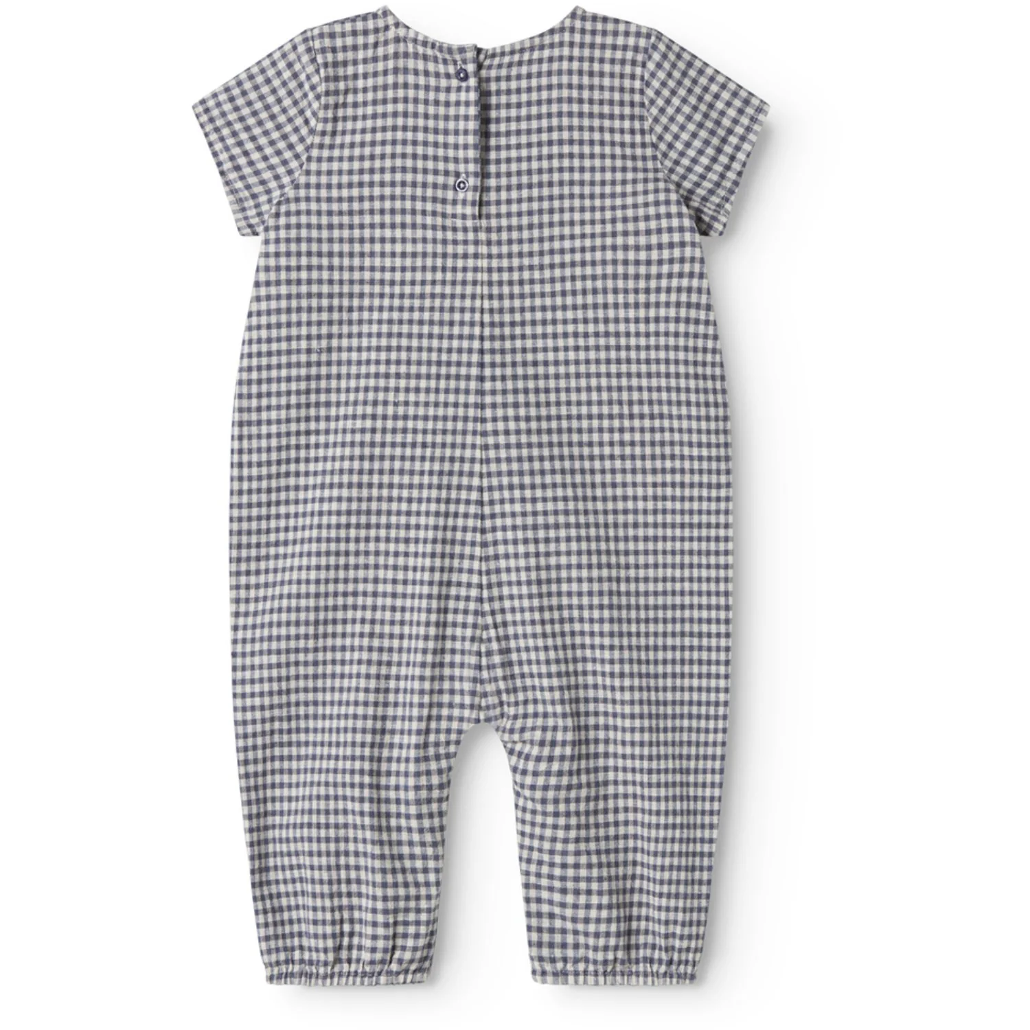 MarMar Cotton Linen Marine Check Rovento Romper - Image 5