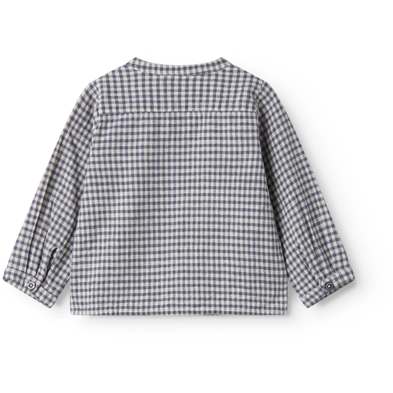 MarMar Cotton Linen Marine Check Totoro Shirt - Image 5