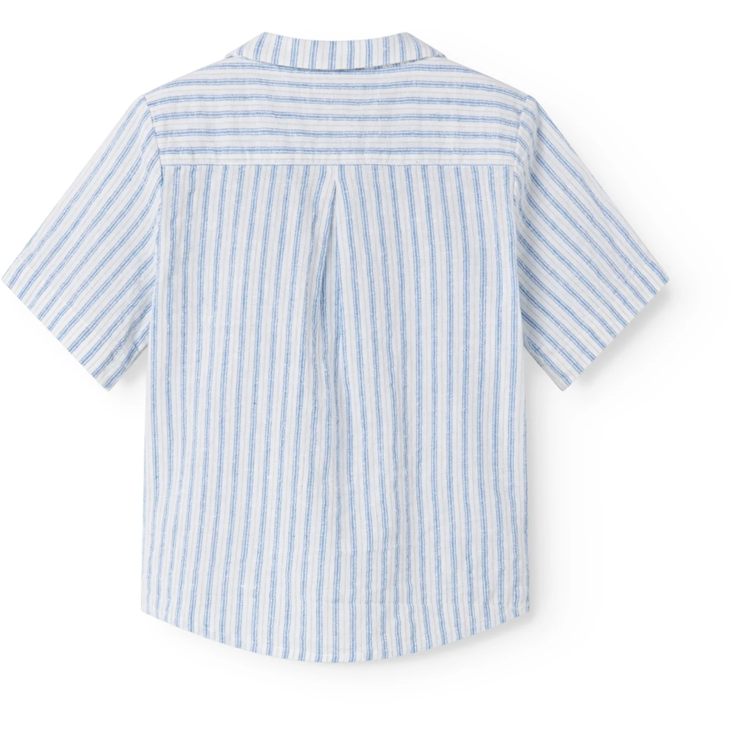 MarMar Cotton Linen Surf Blue Stripe Tage Shirt - Image 5