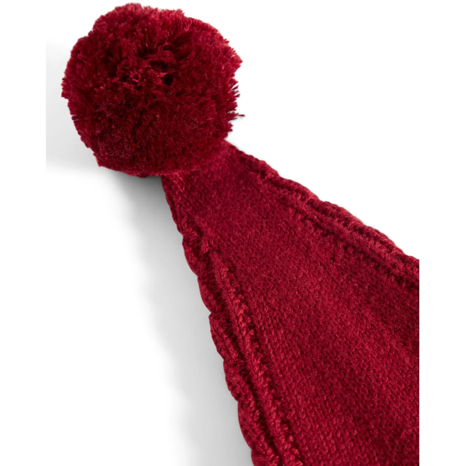 MarMar Cotton Rayon Knit Cable Hibiscus Red Alfen Christmas Hat - Image 4