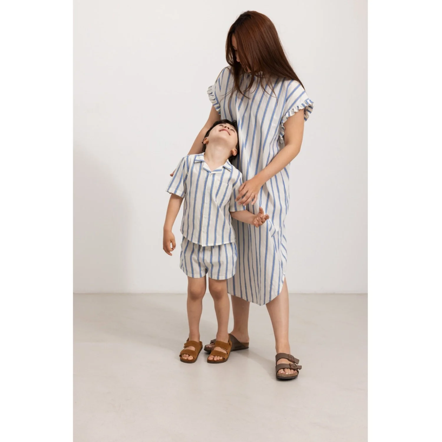 MarMar Cotton Stripes Chambray Stripe Pina Shorts - Image 4