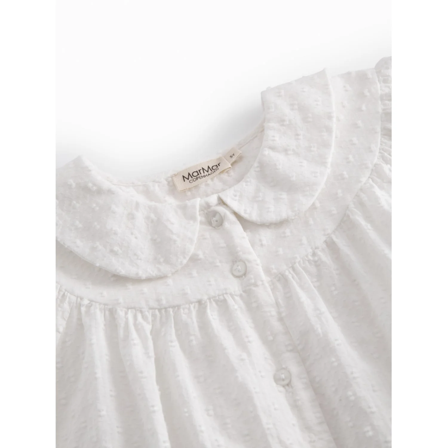 MarMar Fine Dobby White Trissy Blouse - Image 3