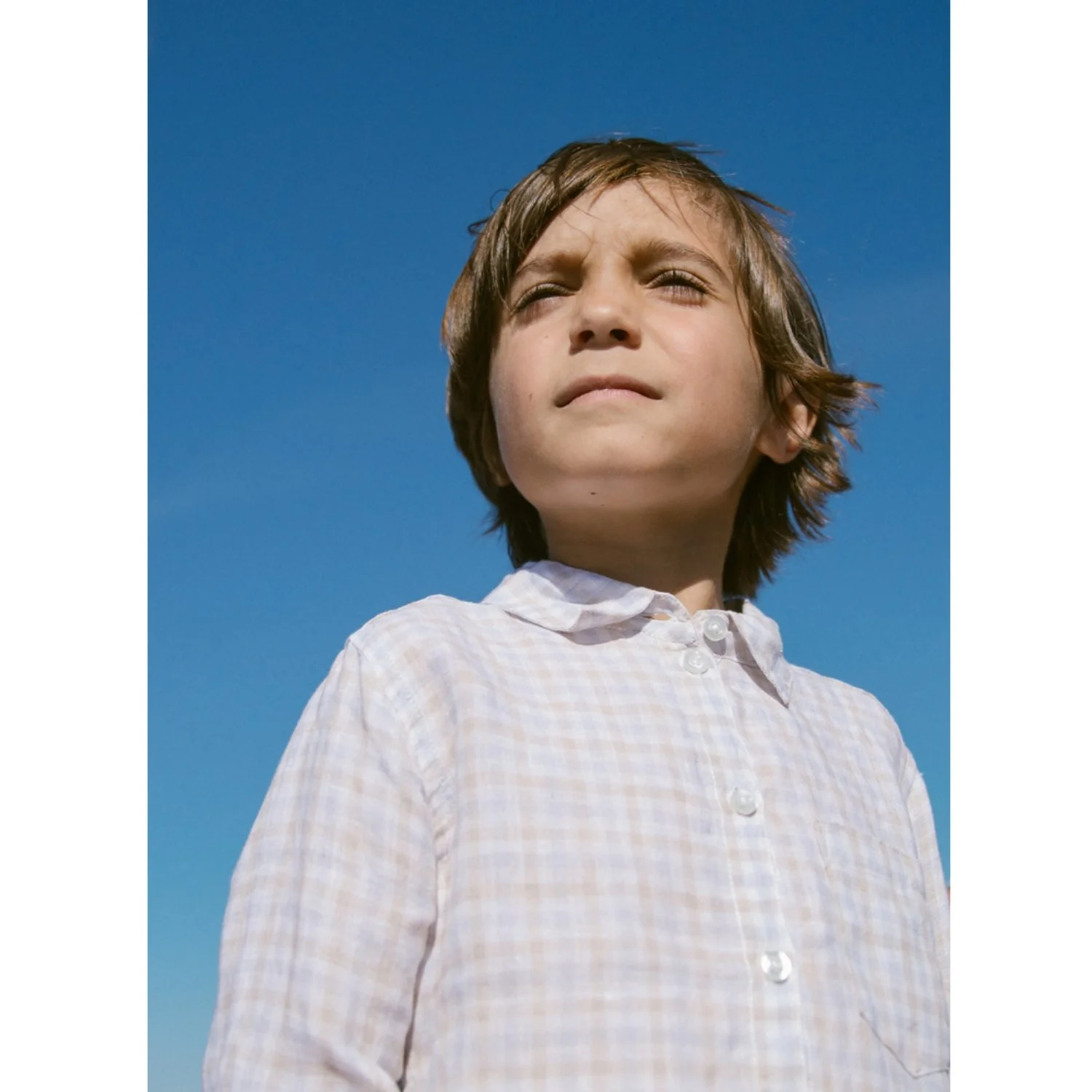 MarMar Fine Linen Summer Check Tommy Shirt - Image 2