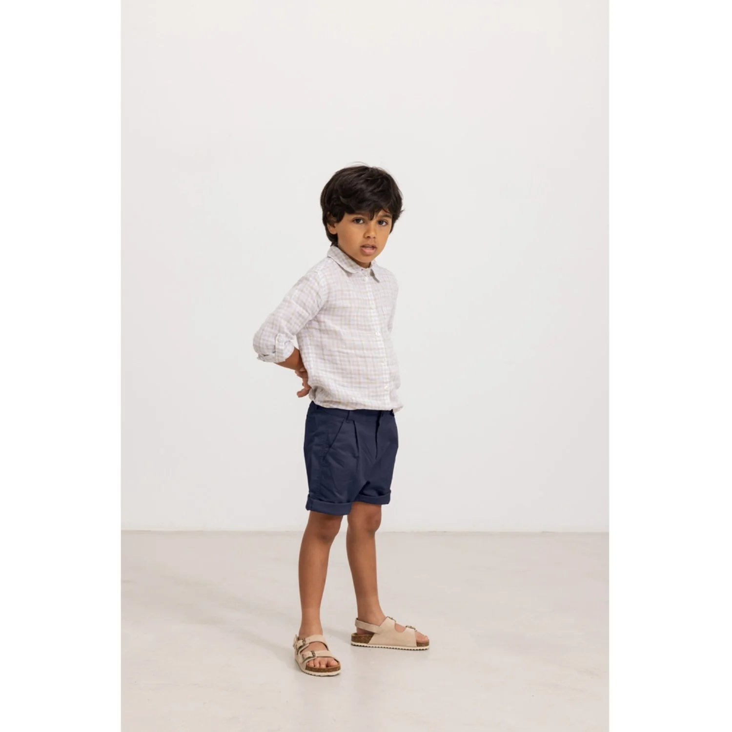 MarMar Fine Linen Summer Check Tommy Shirt - Image 3