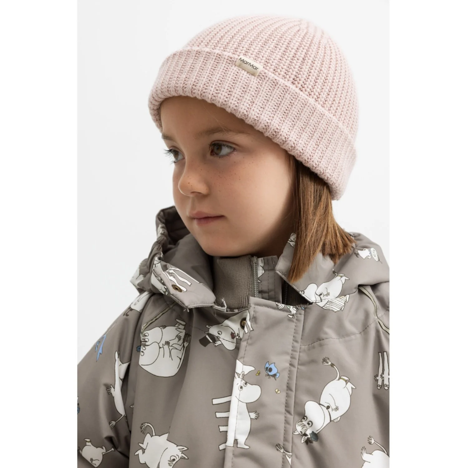 MarMar Heavy Knit Fisherman Cream Taupe Atlas Knit Hat - Image 4