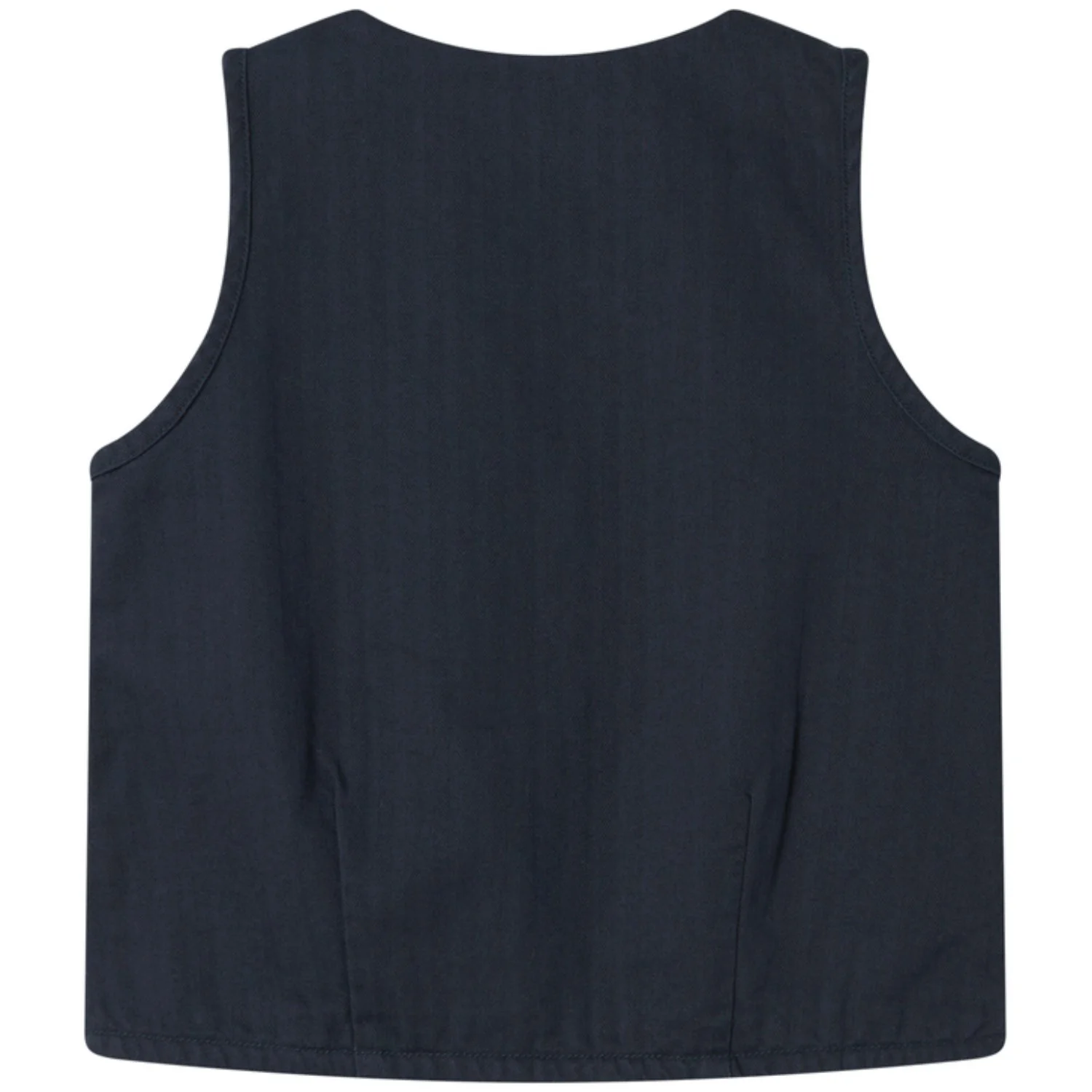 MarMar Herringbone Twill Pilot Navy Jason Vest - Image 6