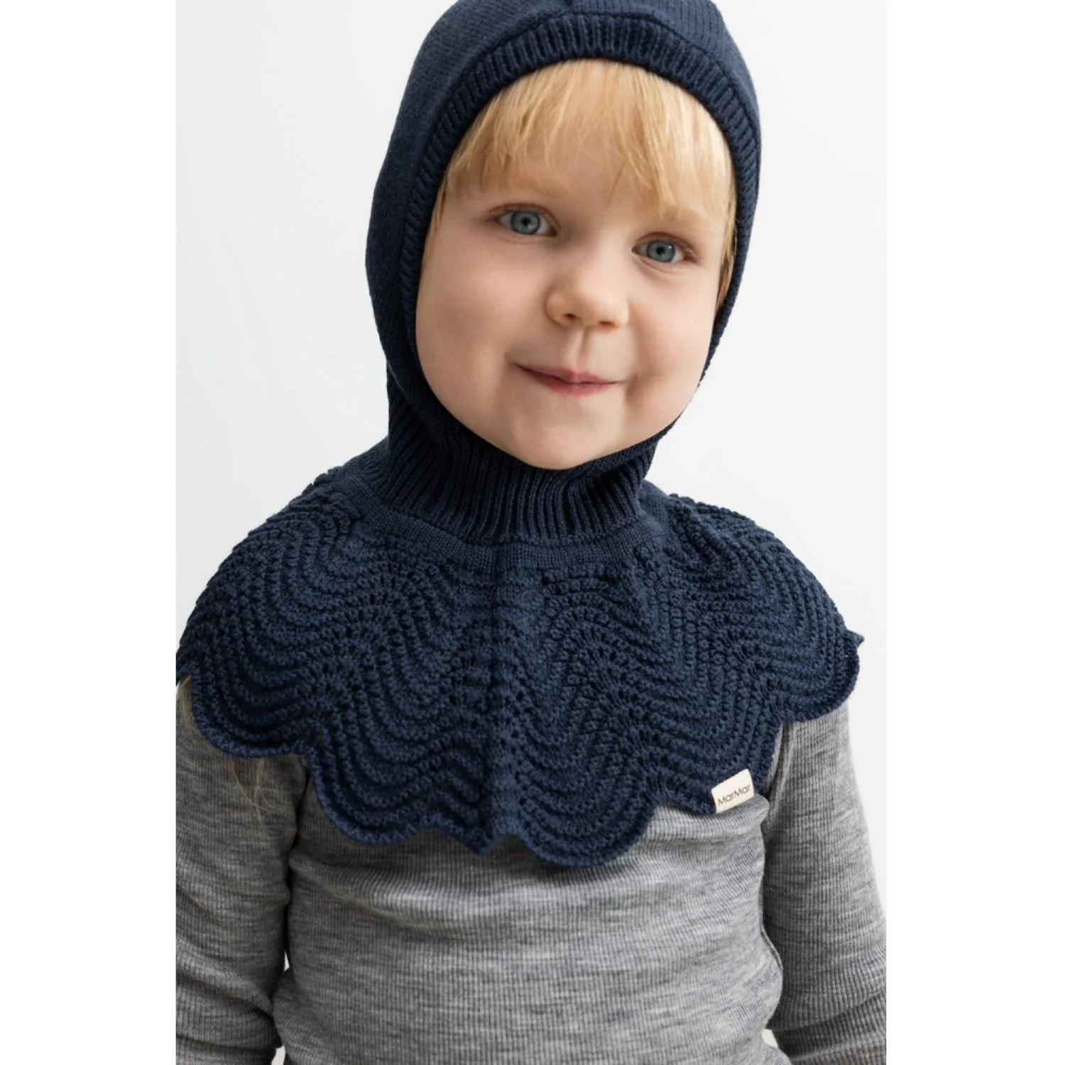 MarMar Light Cotton Wool Lace Ink Adalyn Knit Hat - Image 2