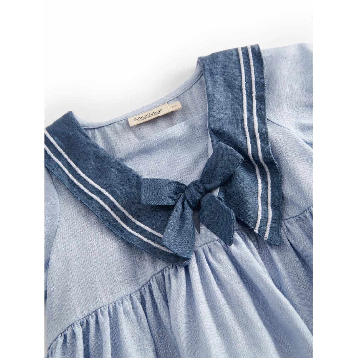 MarMar Linen Blue Mist Daki Dress - Image 3