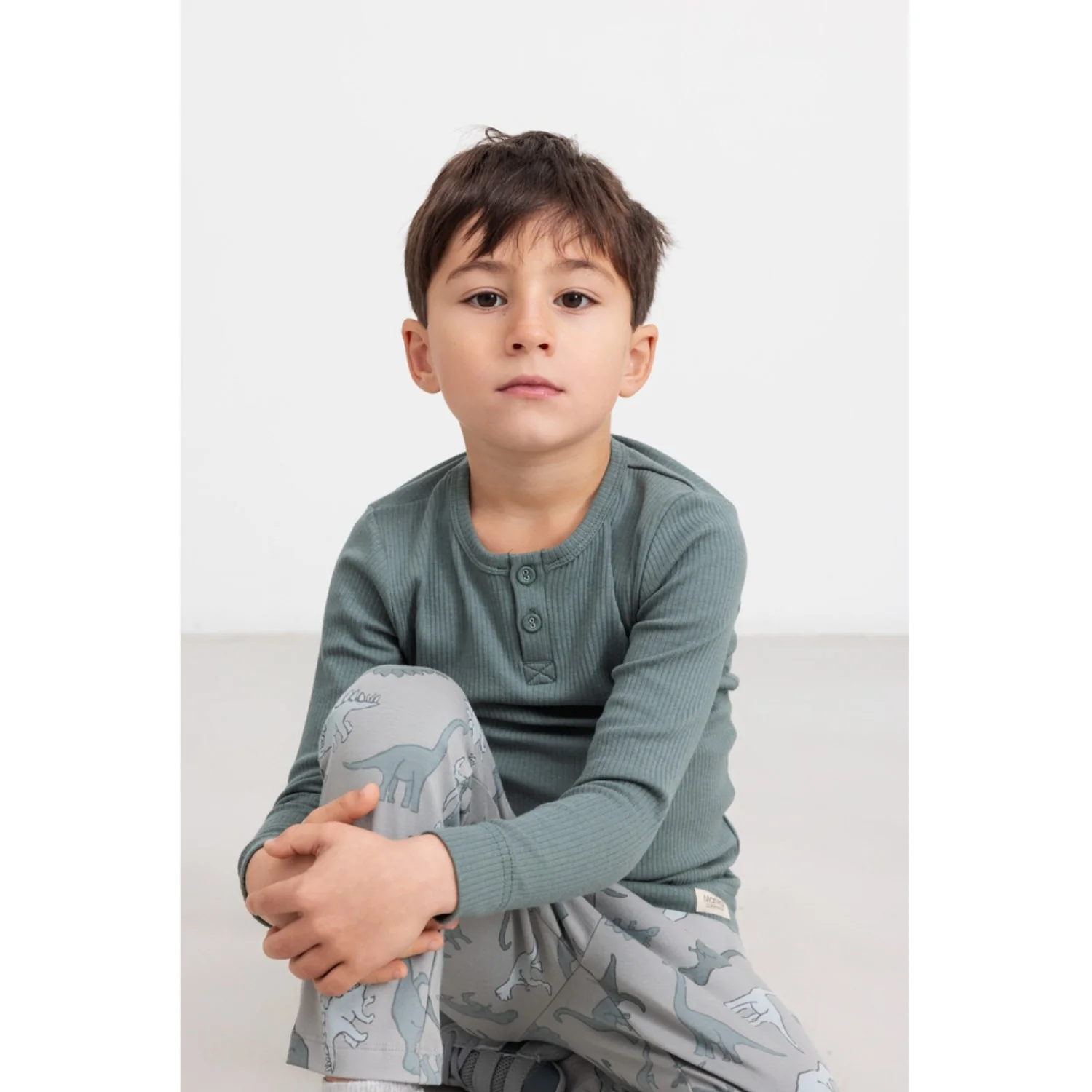 MarMar Modal Dusty Green Tee LS - Image 3