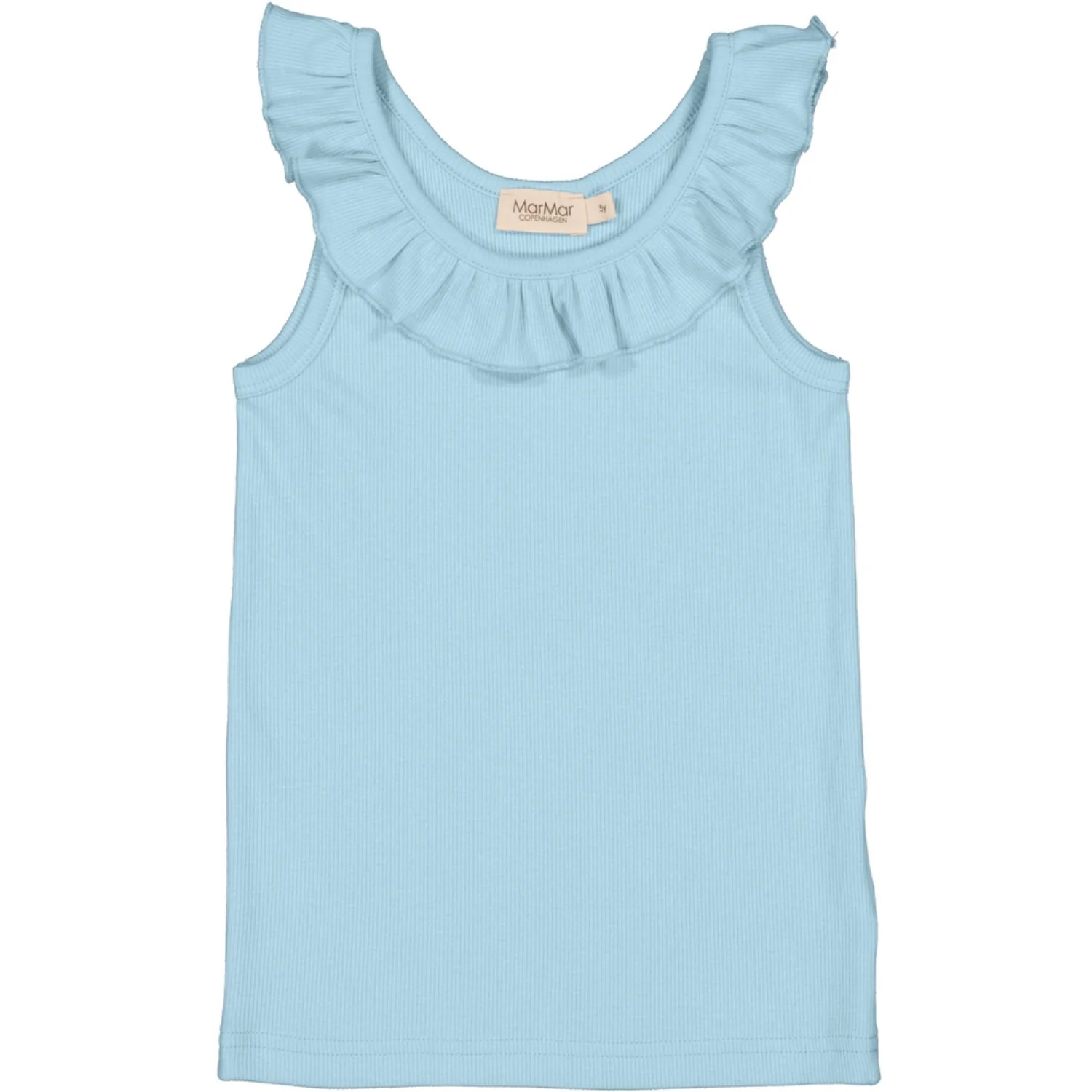 MarMar Modal Fine Rib Heavenly Blue Tamar Top